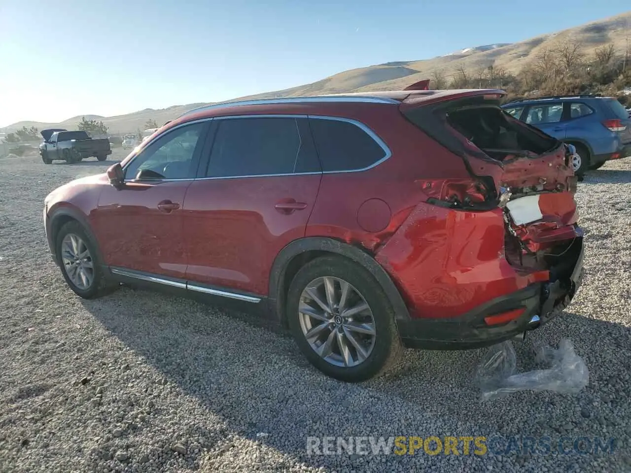 2 fotografías del automóvil dañado JM3TCBDY4L0402230 MAZDA CX-9 2020