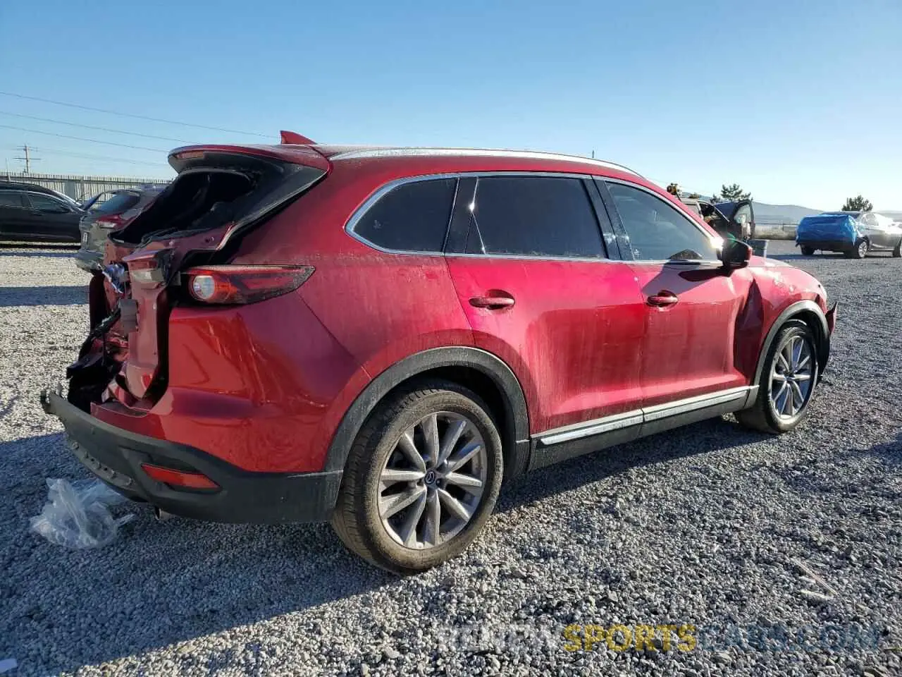 3 fotografías del automóvil dañado JM3TCBDY4L0402230 MAZDA CX-9 2020