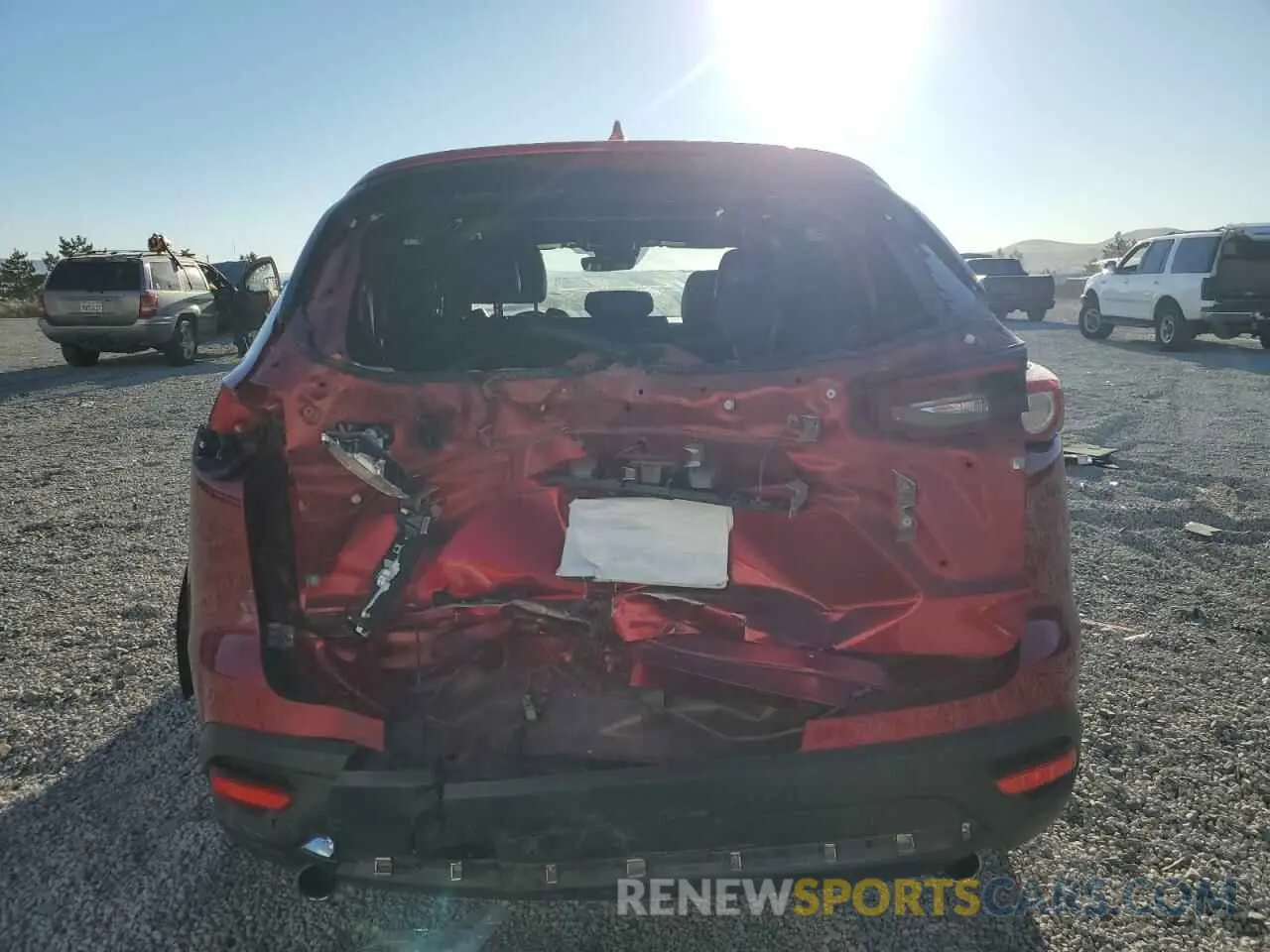 6 fotografías del automóvil dañado JM3TCBDY4L0402230 MAZDA CX-9 2020