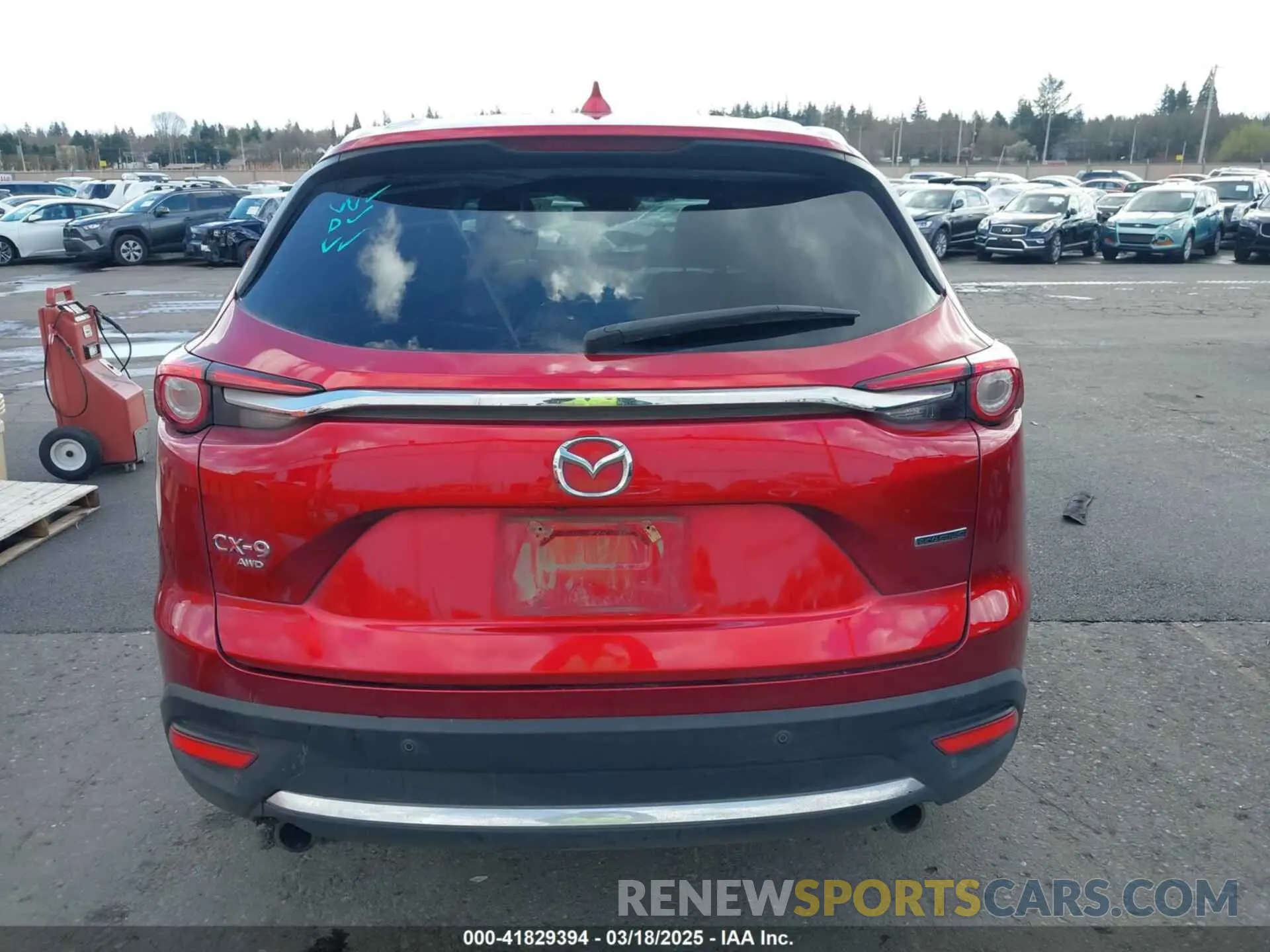 17 fotografías del automóvil dañado JM3TCBDY4L0423563 MAZDA CX-9 2020