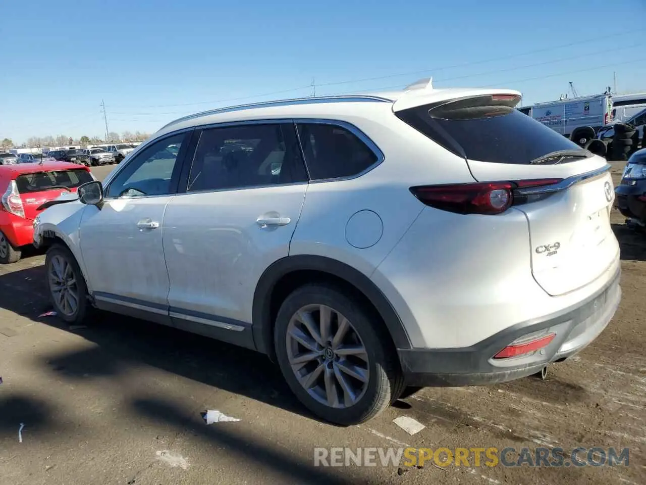 2 fotografías del automóvil dañado JM3TCBDY8L0402974 MAZDA CX-9 2020
