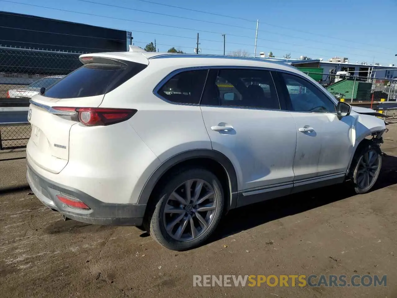 3 fotografías del automóvil dañado JM3TCBDY8L0402974 MAZDA CX-9 2020