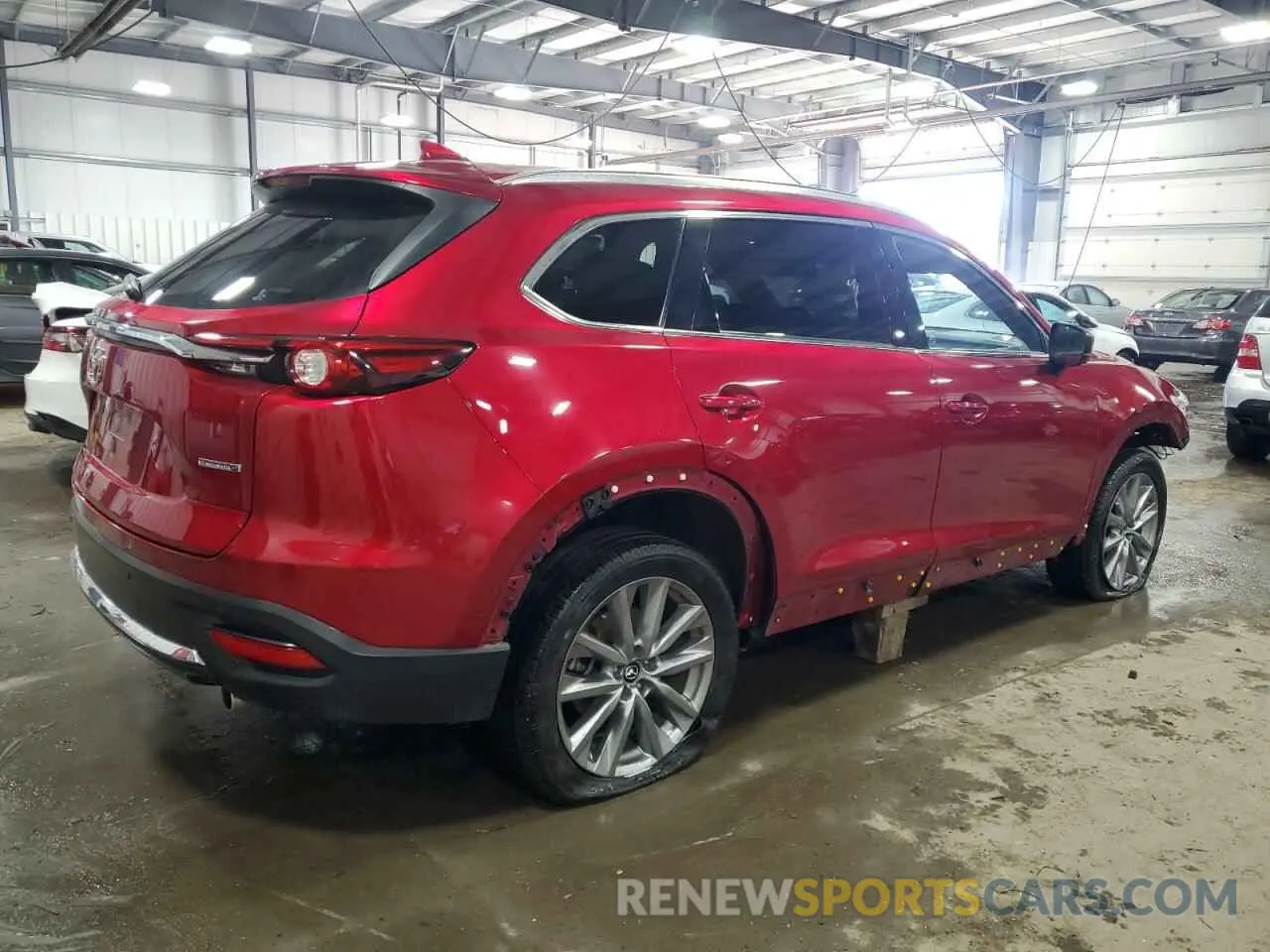 3 fotografías del automóvil dañado JM3TCBDY8L0408208 MAZDA CX-9 2020