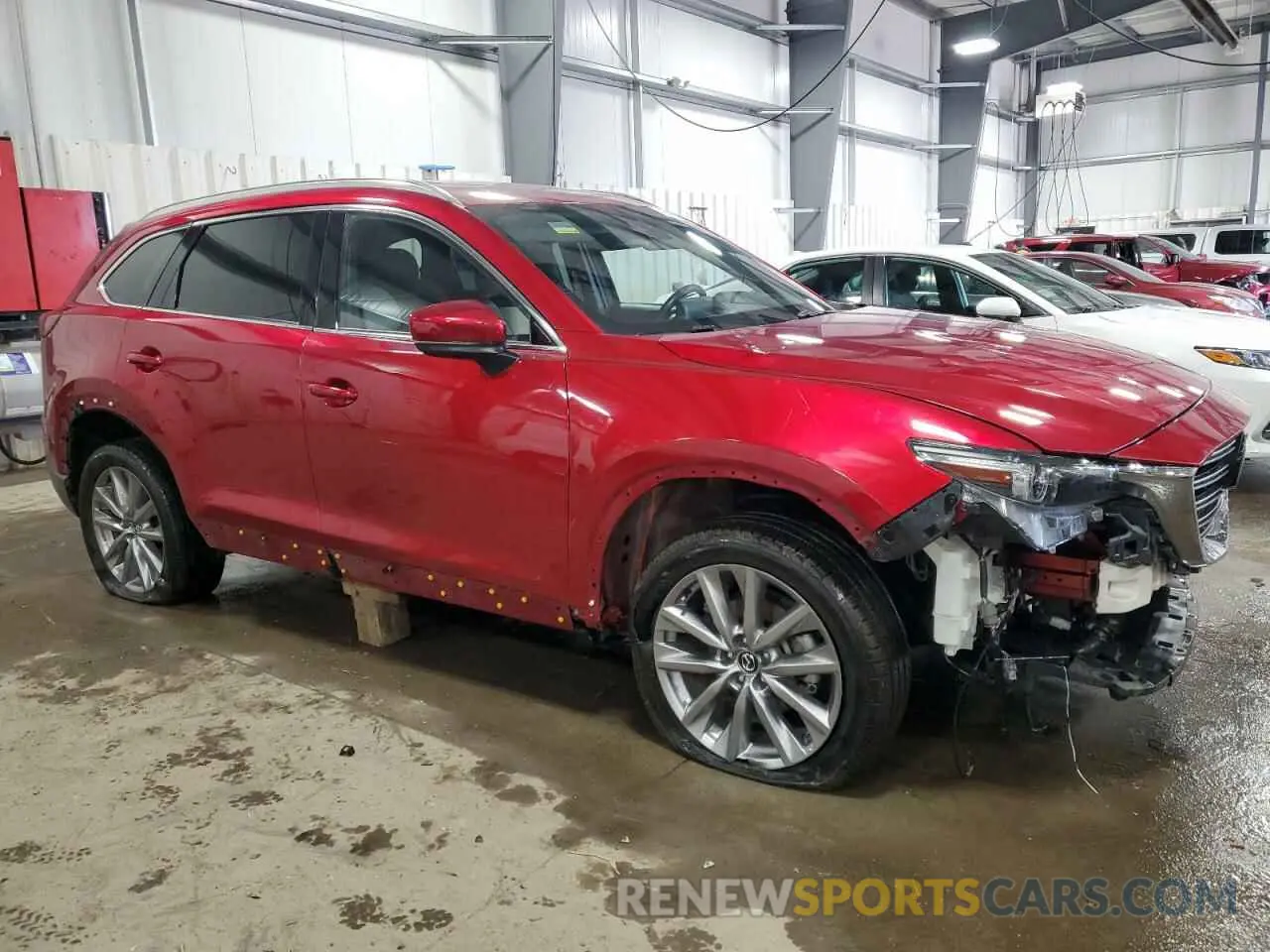 4 fotografías del automóvil dañado JM3TCBDY8L0408208 MAZDA CX-9 2020