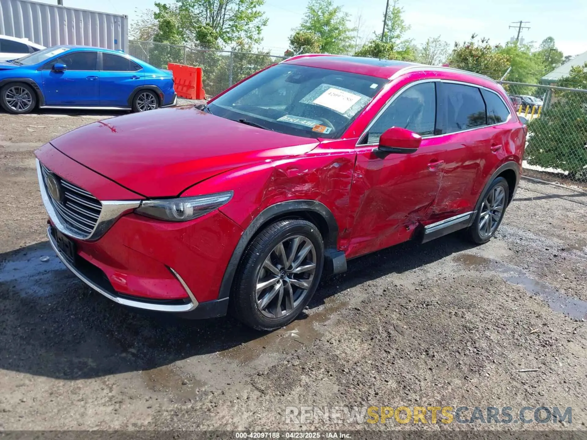 2 fotografías del automóvil dañado JM3TCBEY4L0413789 MAZDA CX-9 2020