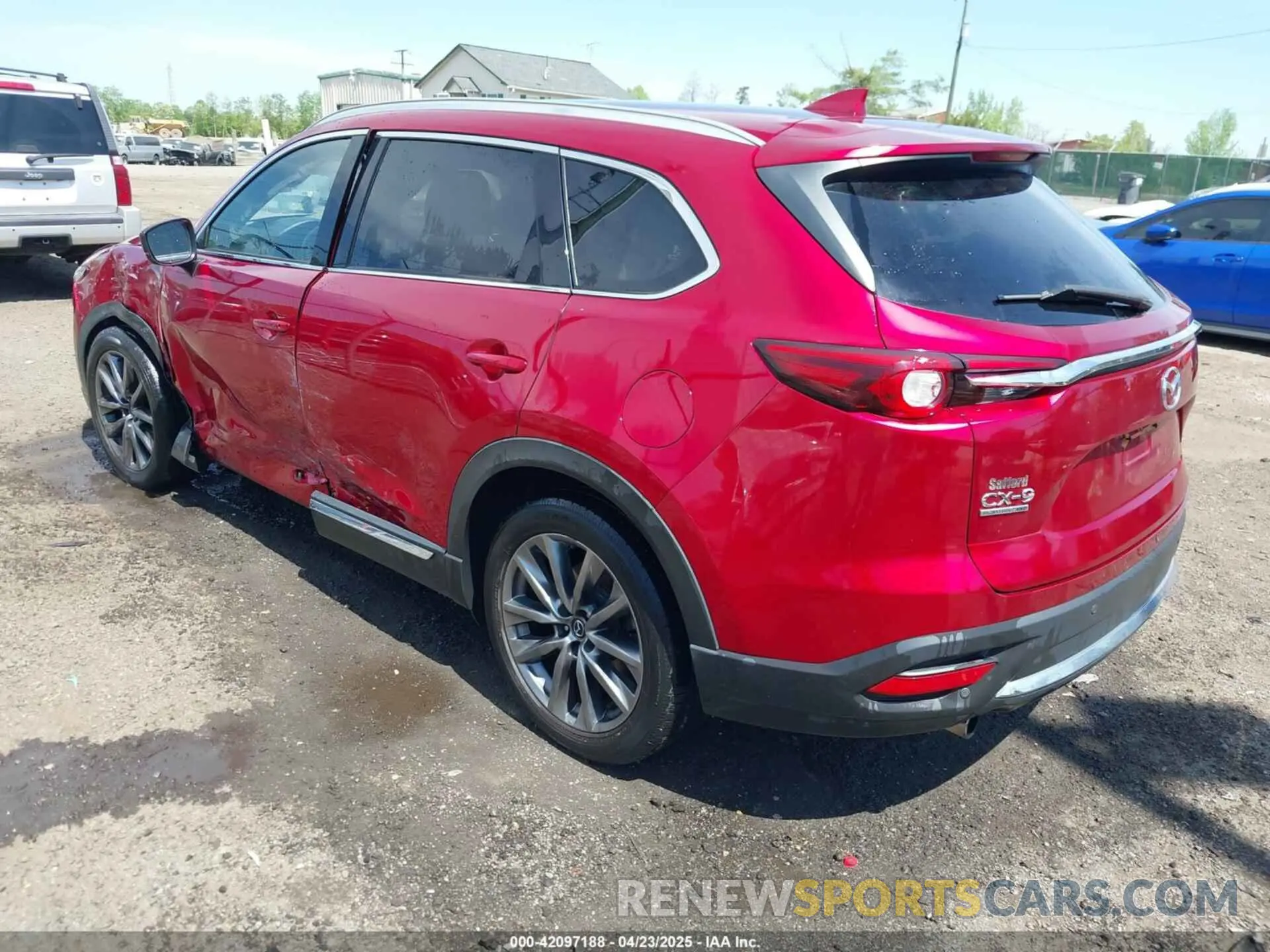 3 fotografías del automóvil dañado JM3TCBEY4L0413789 MAZDA CX-9 2020