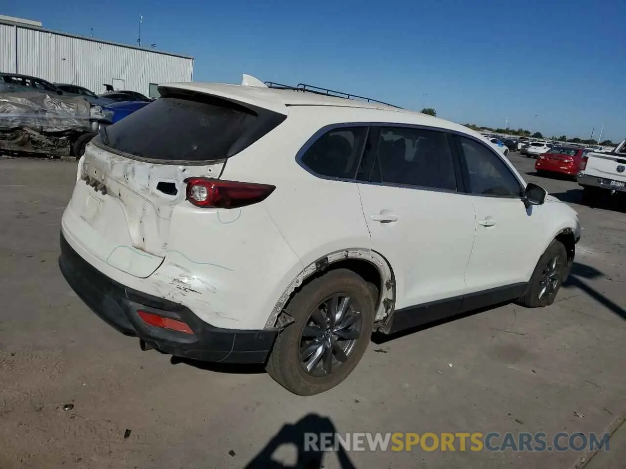 3 fotografías del automóvil dañado JM3TCACY0M0501155 MAZDA CX-9 2021