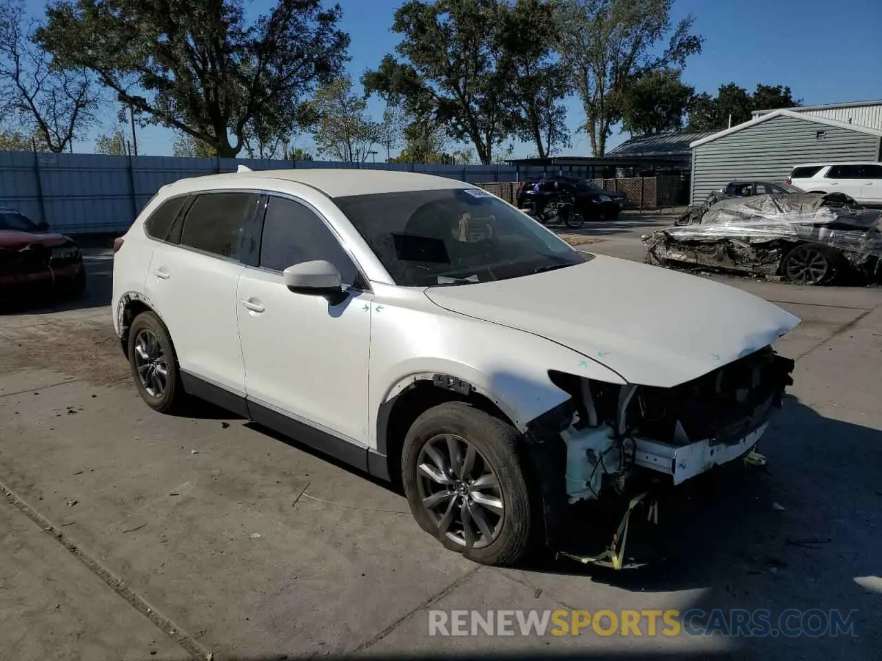 4 fotografías del automóvil dañado JM3TCACY0M0501155 MAZDA CX-9 2021