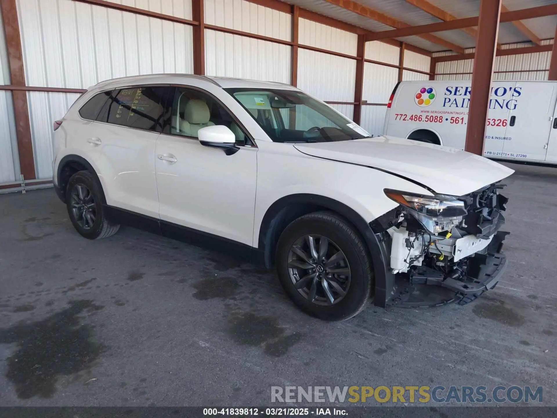 1 fotografías del automóvil dañado JM3TCACY2M0507782 MAZDA CX-9 2021
