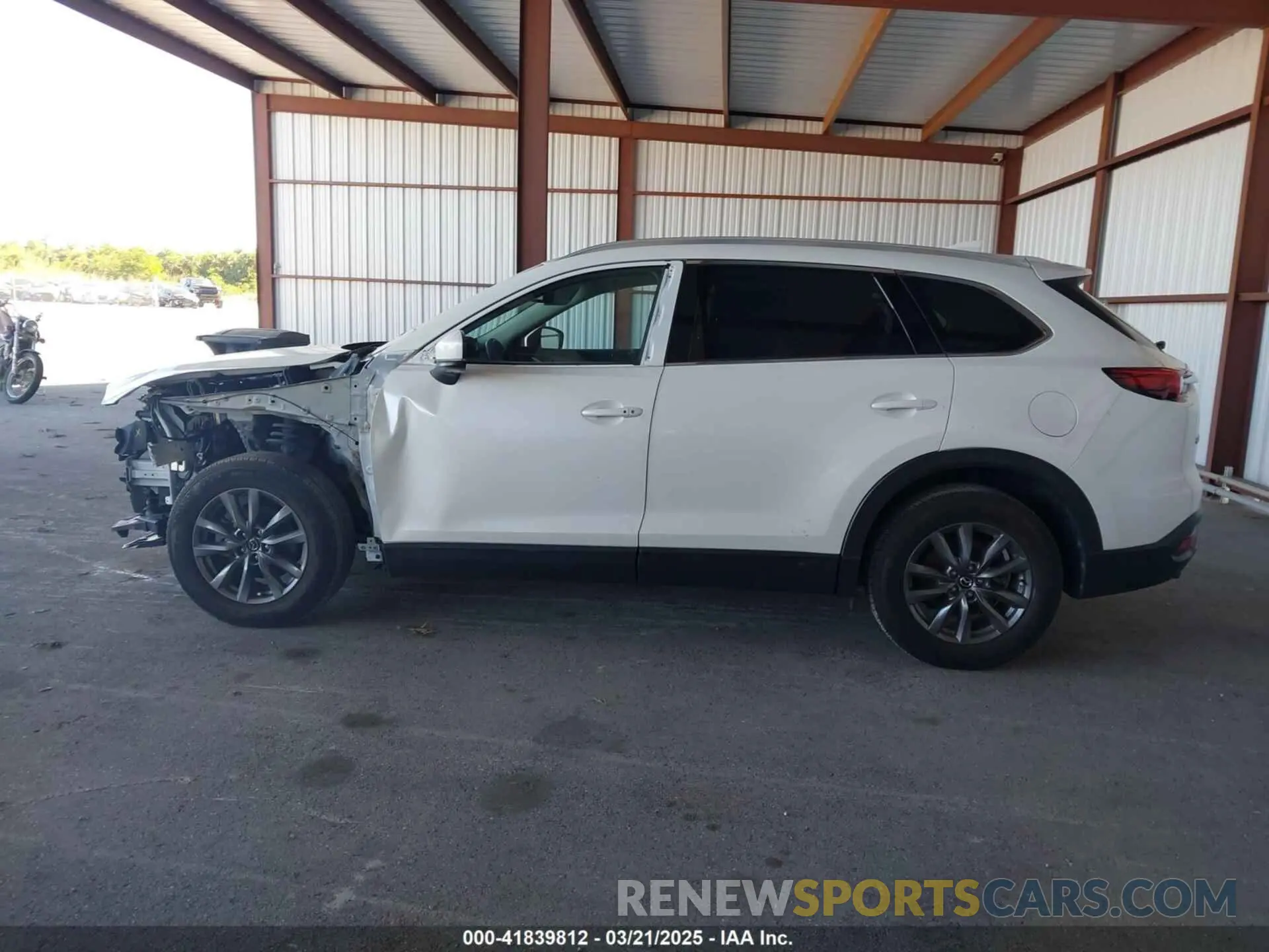 14 fotografías del automóvil dañado JM3TCACY2M0507782 MAZDA CX-9 2021