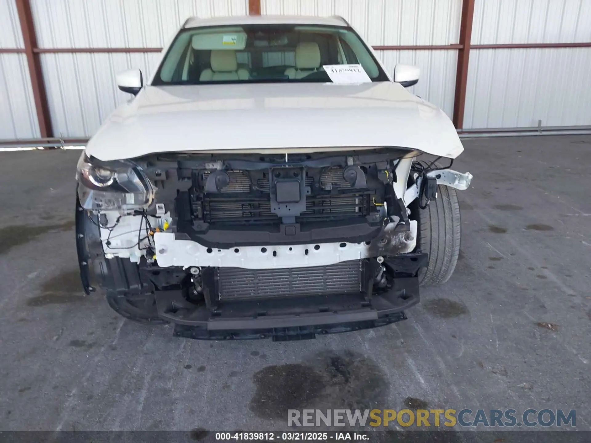 17 fotografías del automóvil dañado JM3TCACY2M0507782 MAZDA CX-9 2021