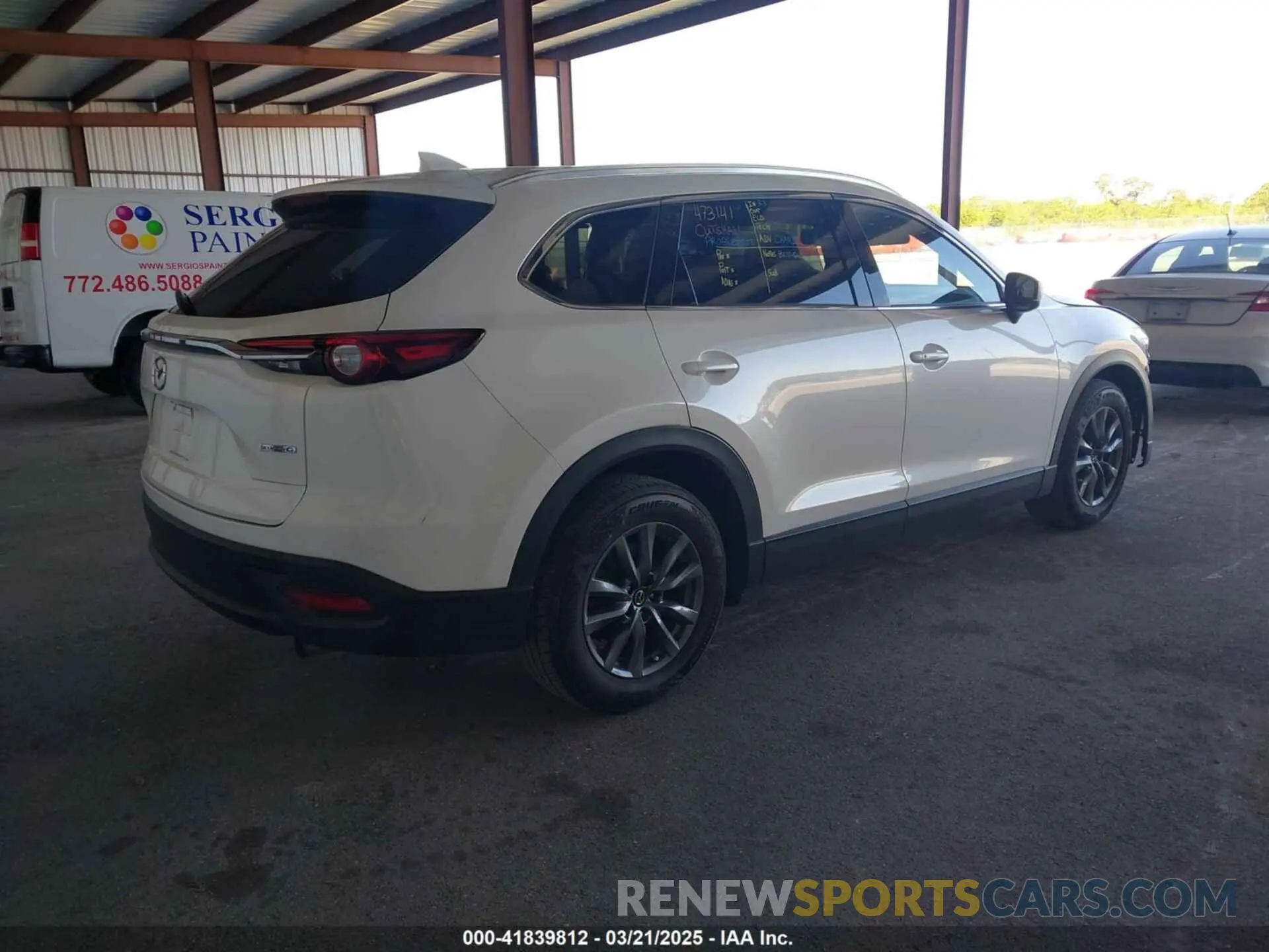 4 fotografías del automóvil dañado JM3TCACY2M0507782 MAZDA CX-9 2021