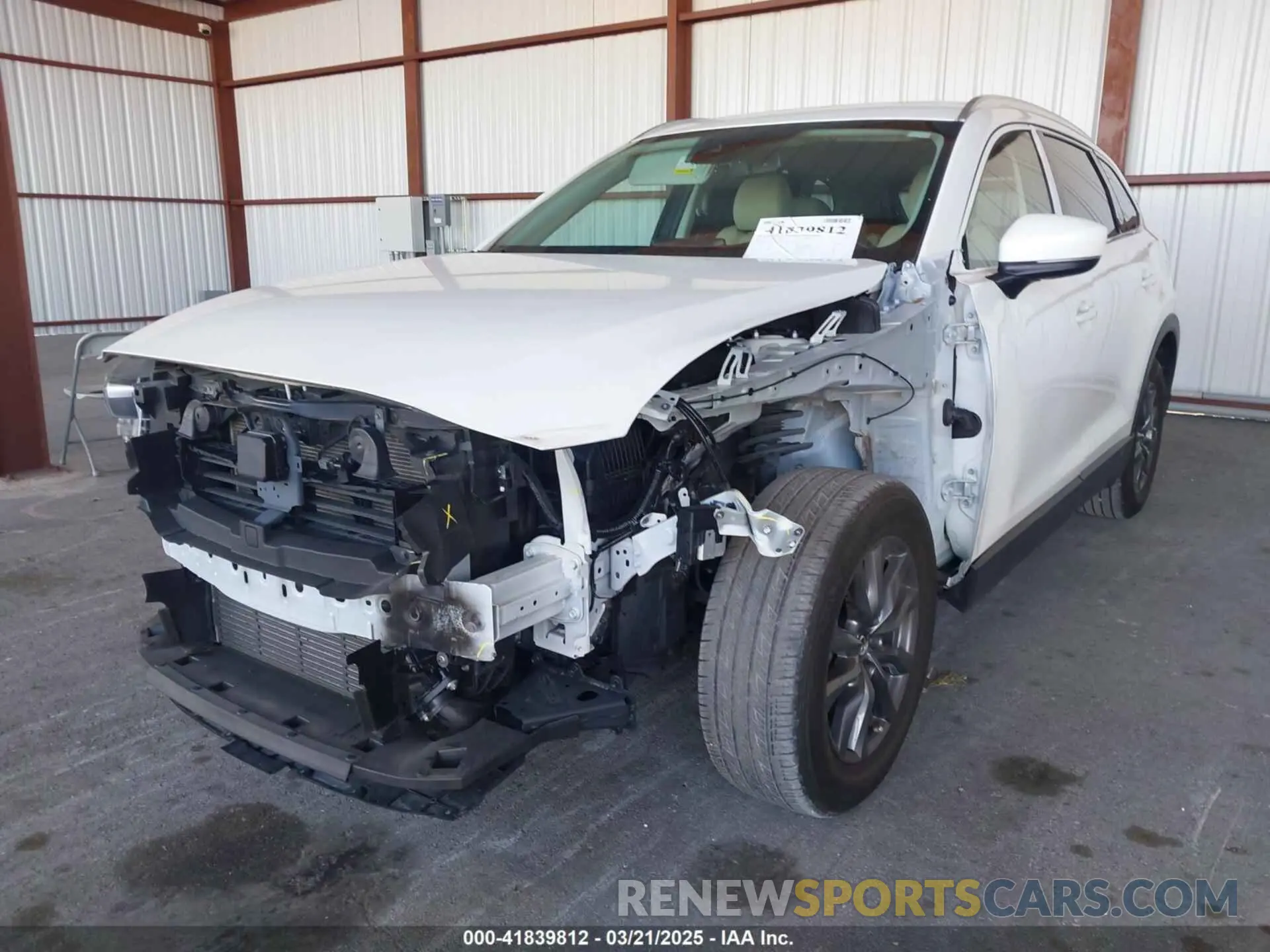 6 fotografías del automóvil dañado JM3TCACY2M0507782 MAZDA CX-9 2021