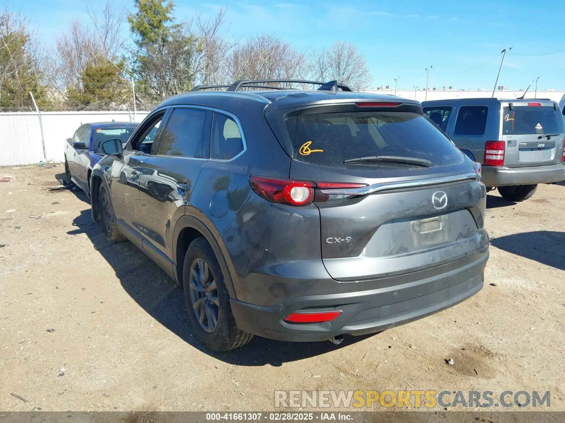 3 fotografías del automóvil dañado JM3TCACY4M0509579 MAZDA CX-9 2021