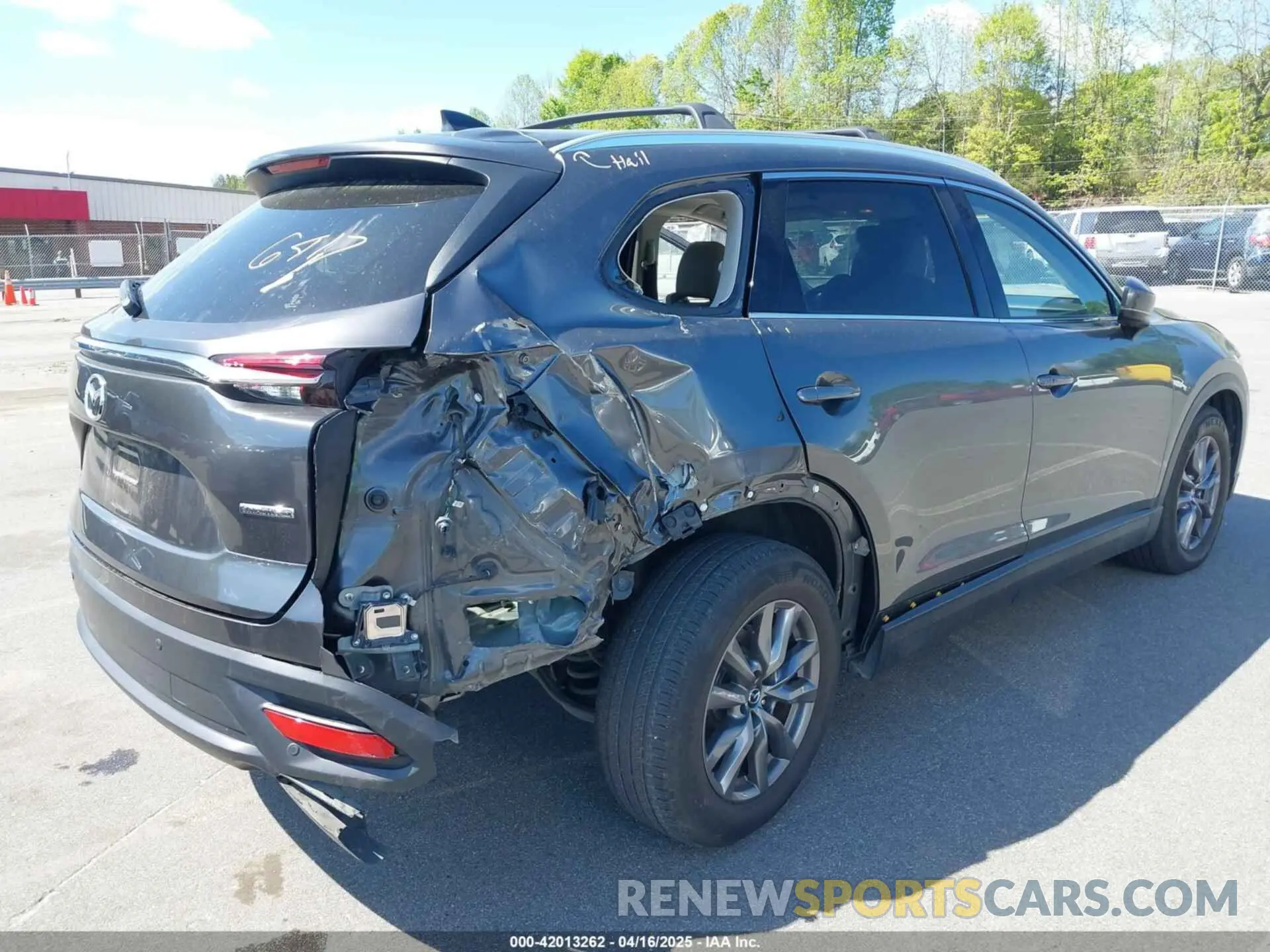 6 fotografías del automóvil dañado JM3TCACY7M0503484 MAZDA CX-9 2021