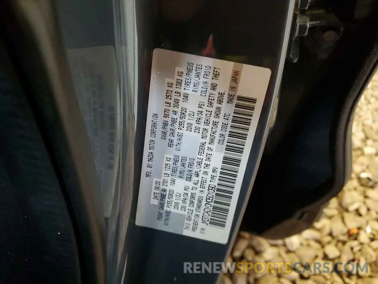 14 fotografías del automóvil dañado JM3TCADY0M0501090 MAZDA CX-9 2021