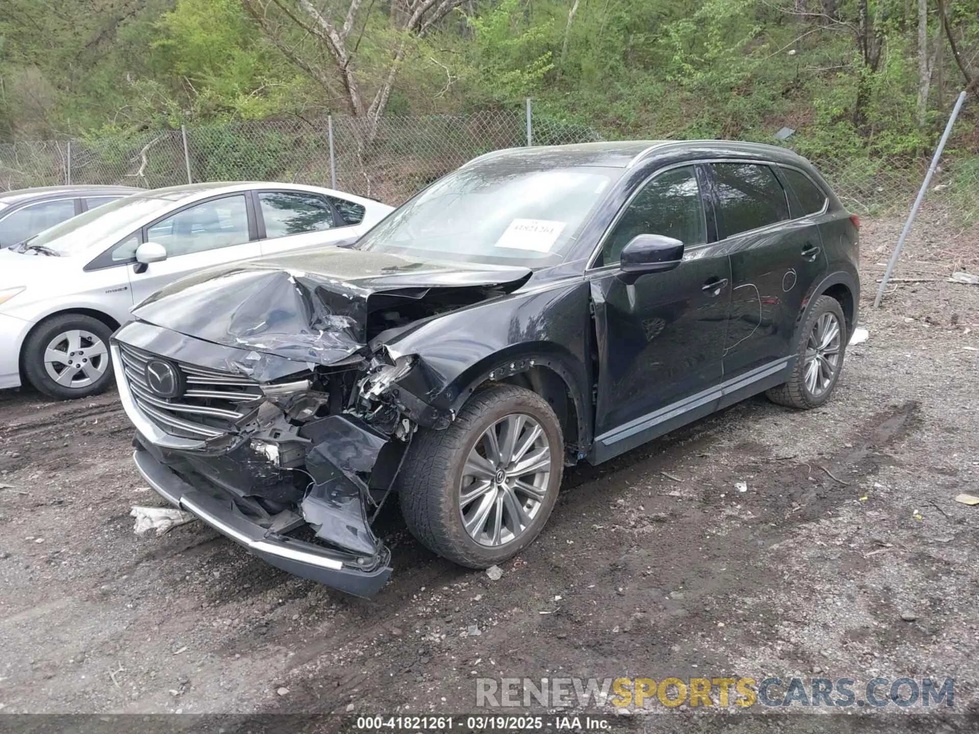 2 fotografías del automóvil dañado JM3TCADY4M0517535 MAZDA CX-9 2021