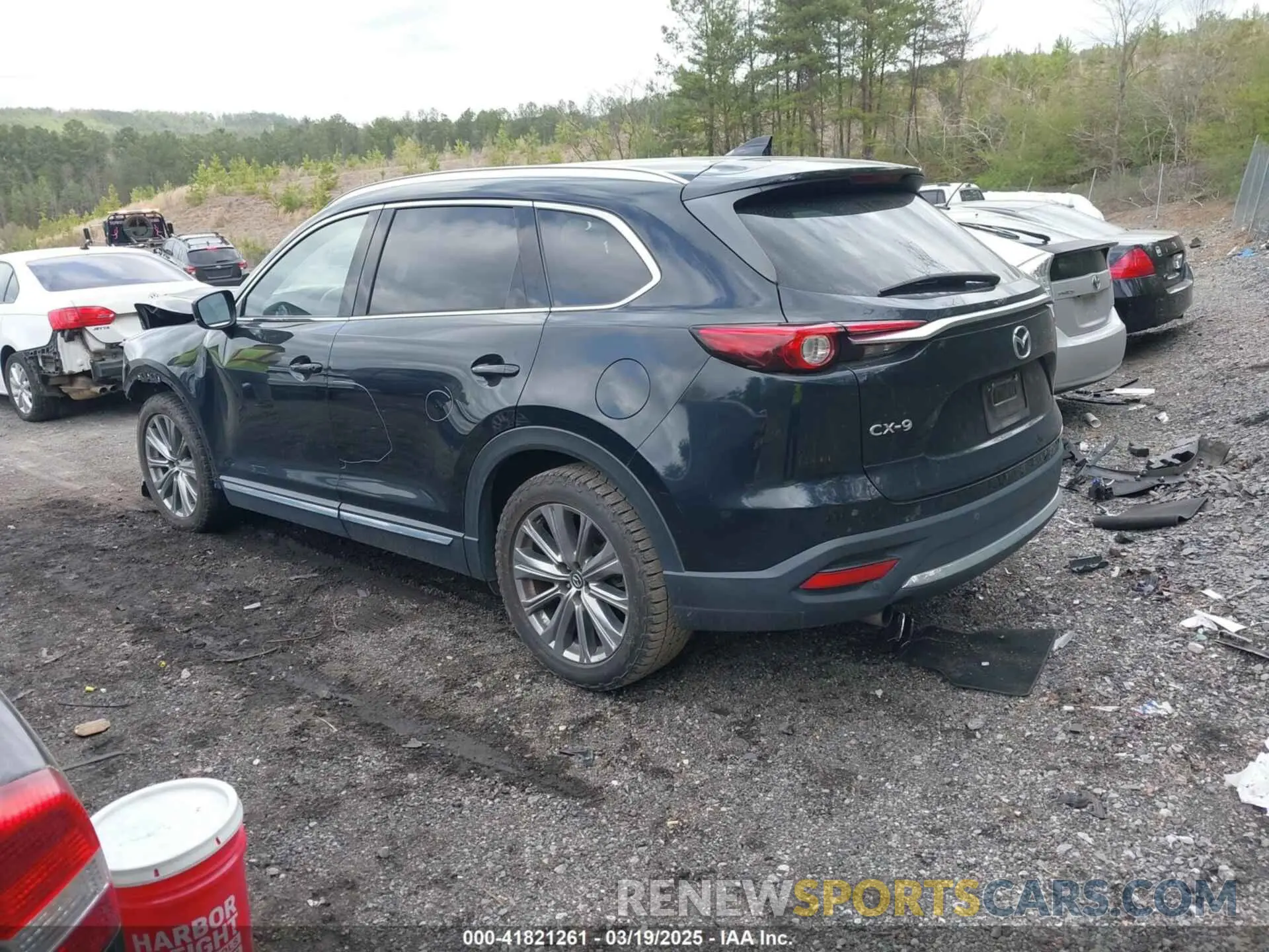 3 fotografías del automóvil dañado JM3TCADY4M0517535 MAZDA CX-9 2021