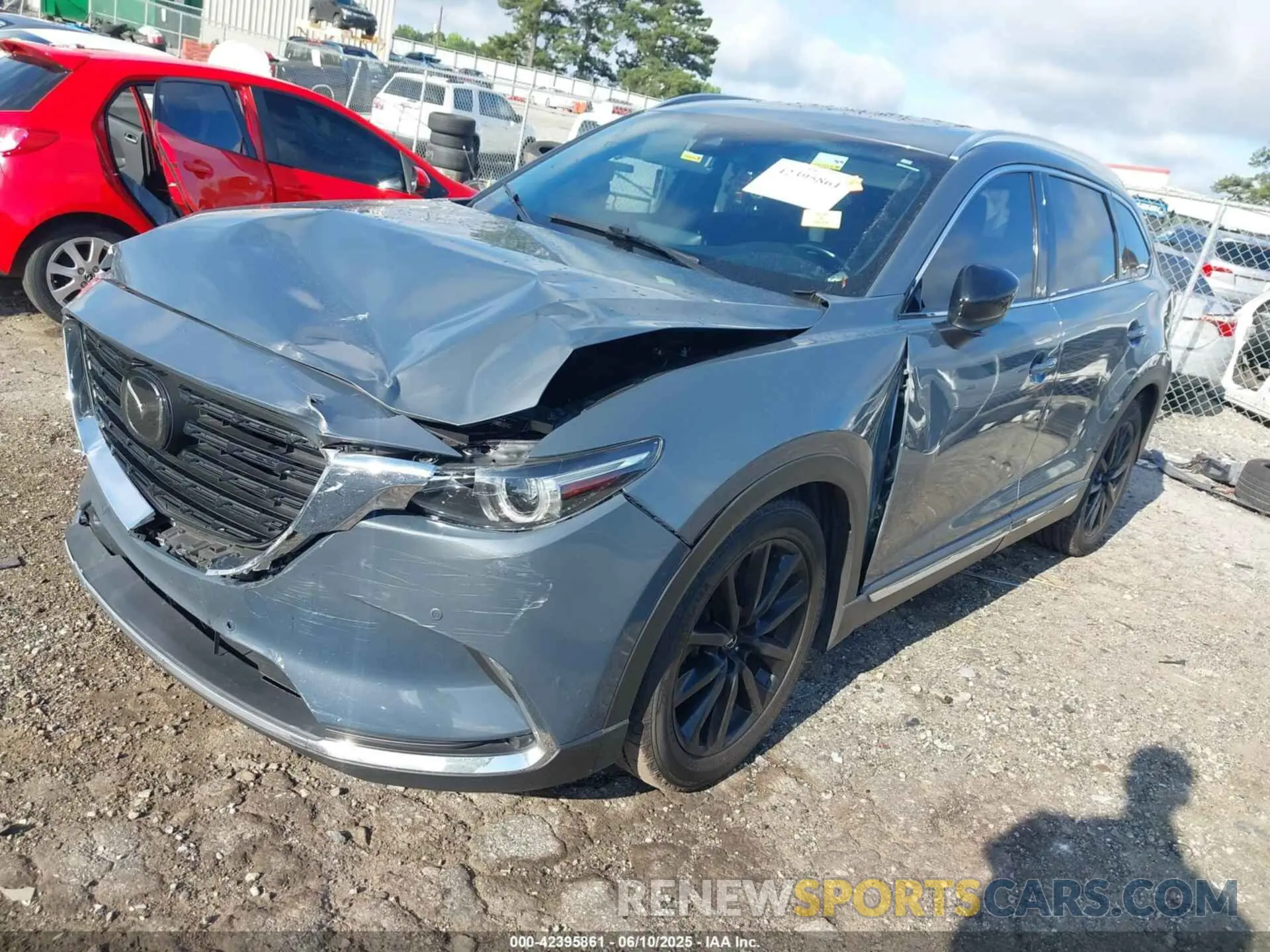 2 fotografías del automóvil dañado JM3TCADY7M0528223 MAZDA CX-9 2021