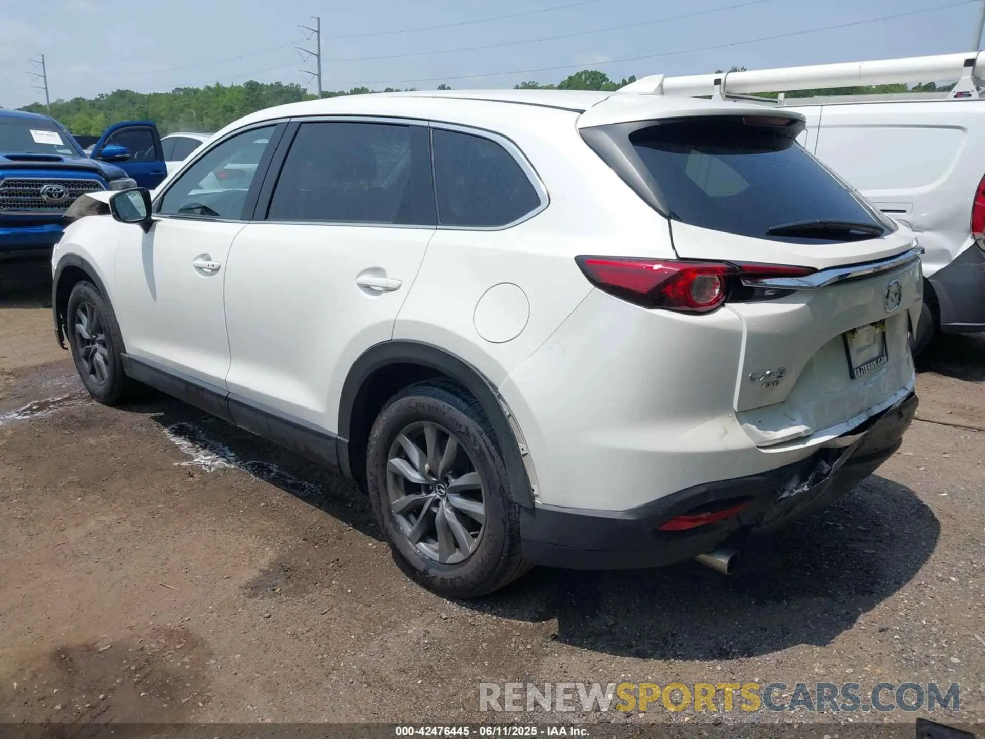 3 fotografías del automóvil dañado JM3TCBCY2M0539878 MAZDA CX-9 2021
