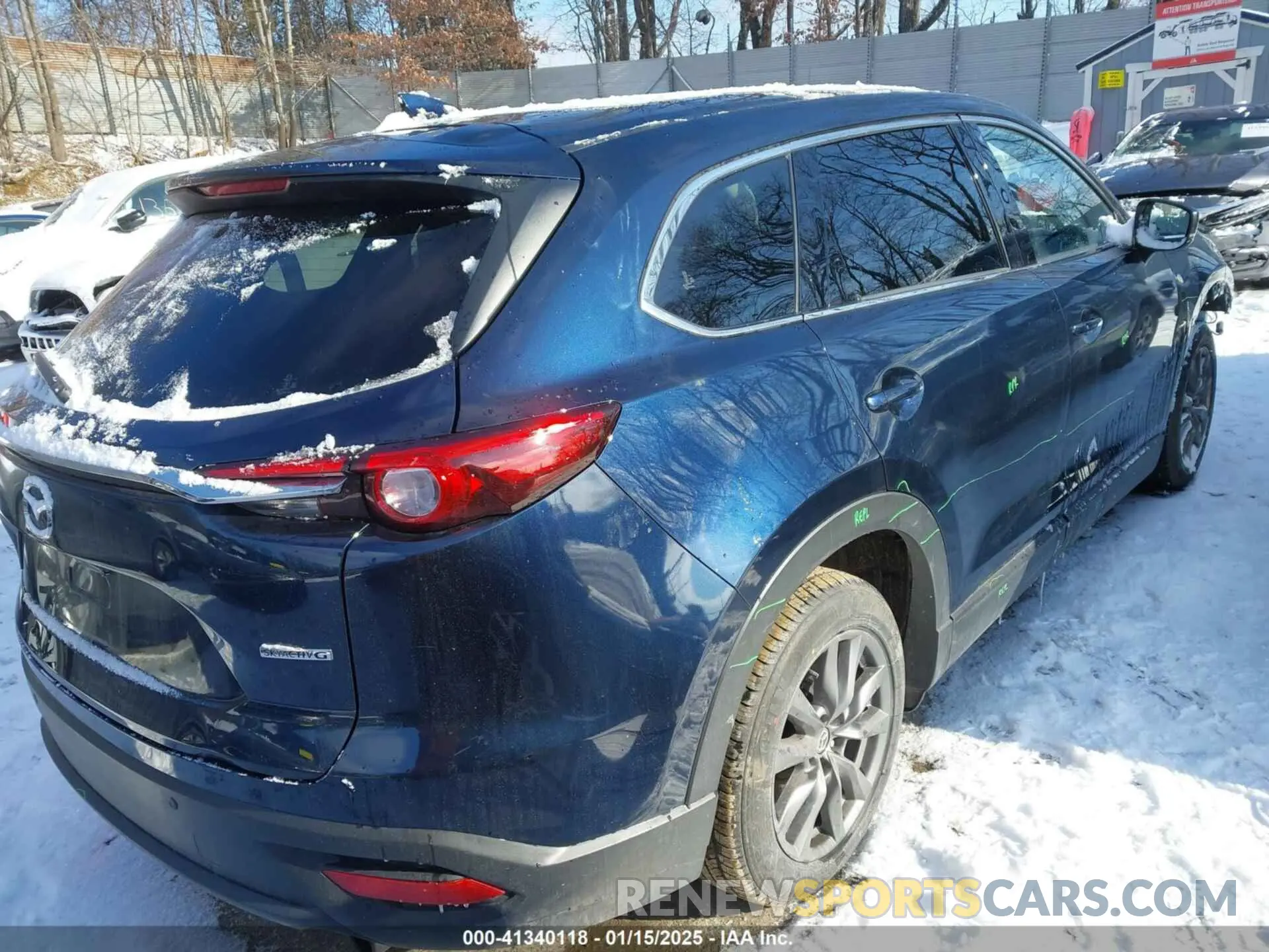 4 fotografías del automóvil dañado JM3TCBCY3M0510194 MAZDA CX-9 2021