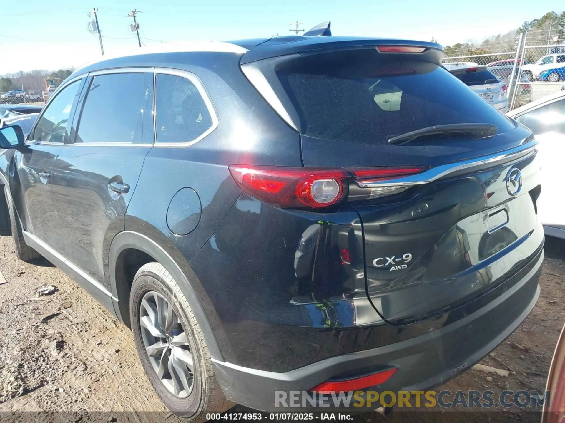 3 fotografías del automóvil dañado JM3TCBCY6M0509136 MAZDA CX-9 2021
