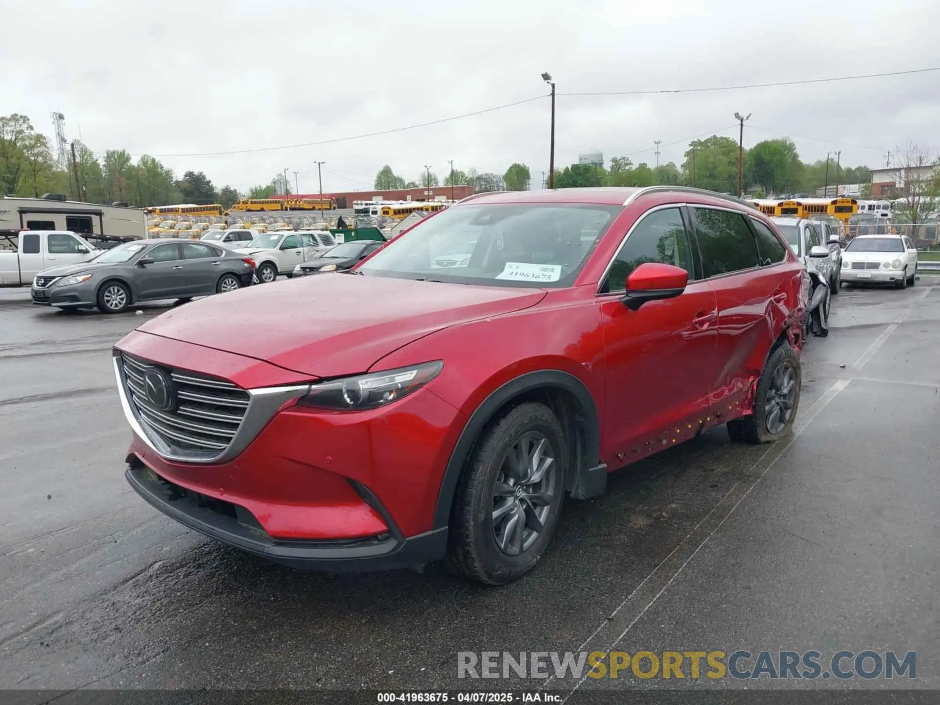 2 fotografías del automóvil dañado JM3TCBCY8M0518713 MAZDA CX-9 2021