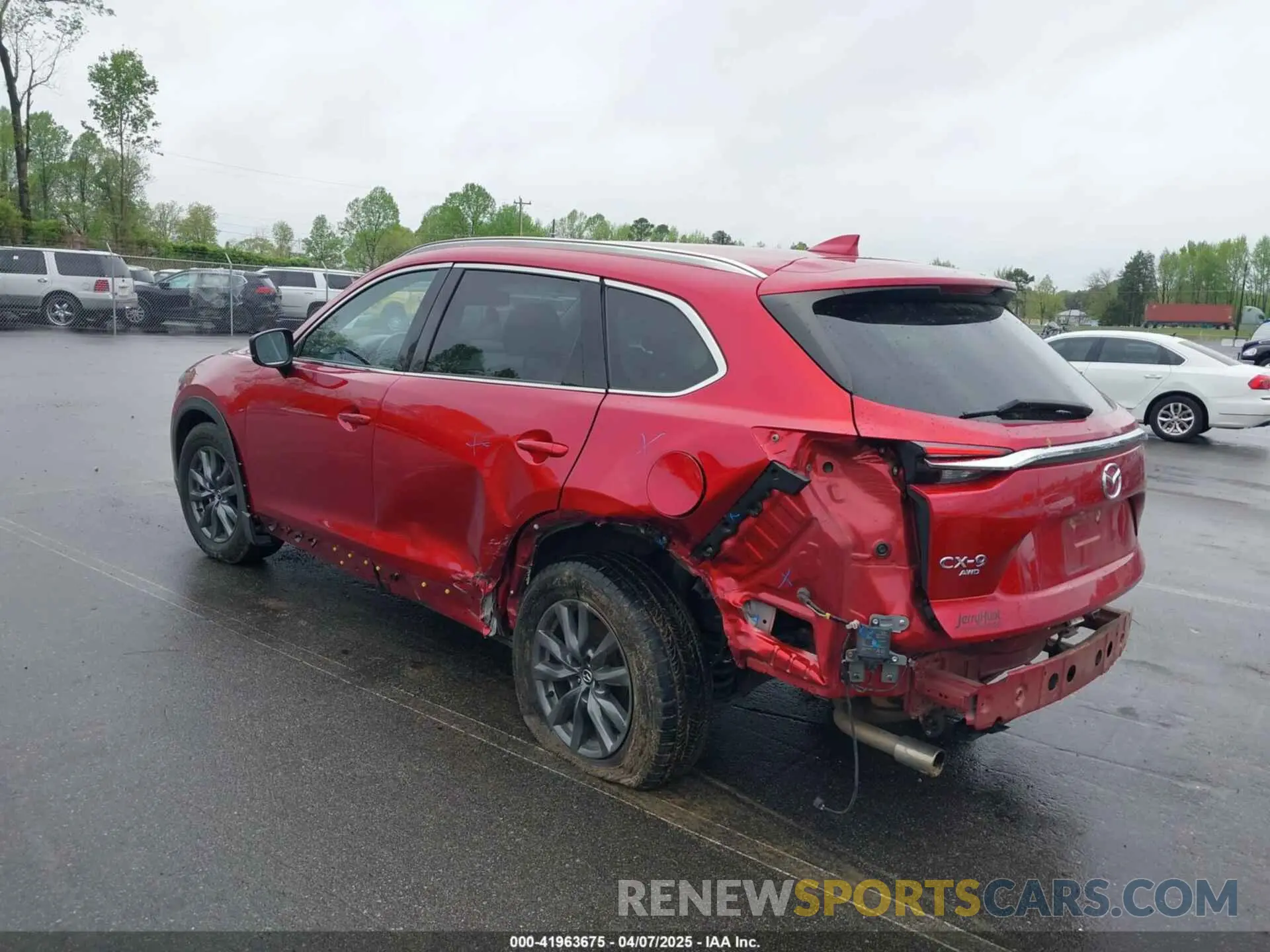 3 fotografías del automóvil dañado JM3TCBCY8M0518713 MAZDA CX-9 2021