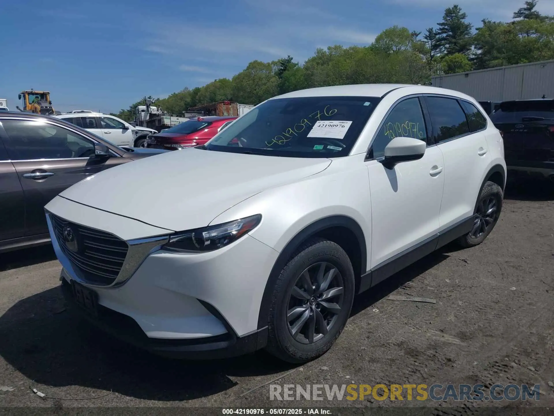 2 fotografías del automóvil dañado JM3TCBCYXM0521323 MAZDA CX-9 2021