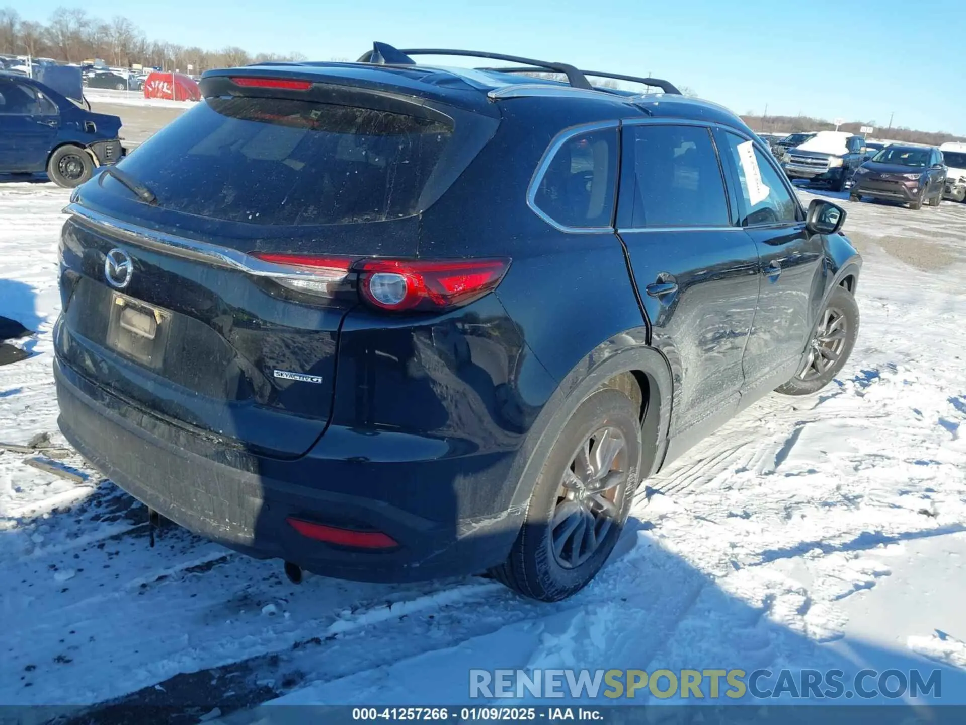 4 fotografías del automóvil dañado JM3TCBCYXM0524660 MAZDA CX-9 2021