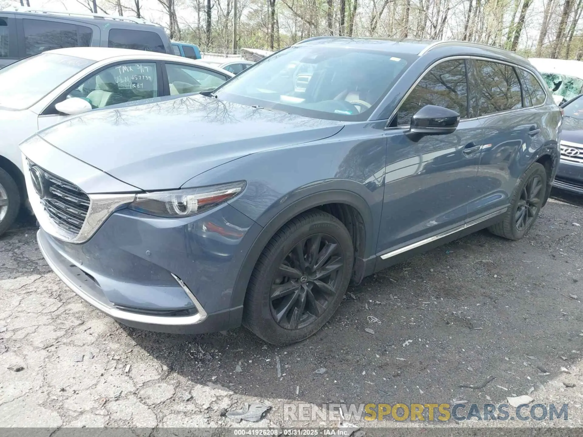 2 fotografías del automóvil dañado JM3TCBDY3M0504166 MAZDA CX-9 2021