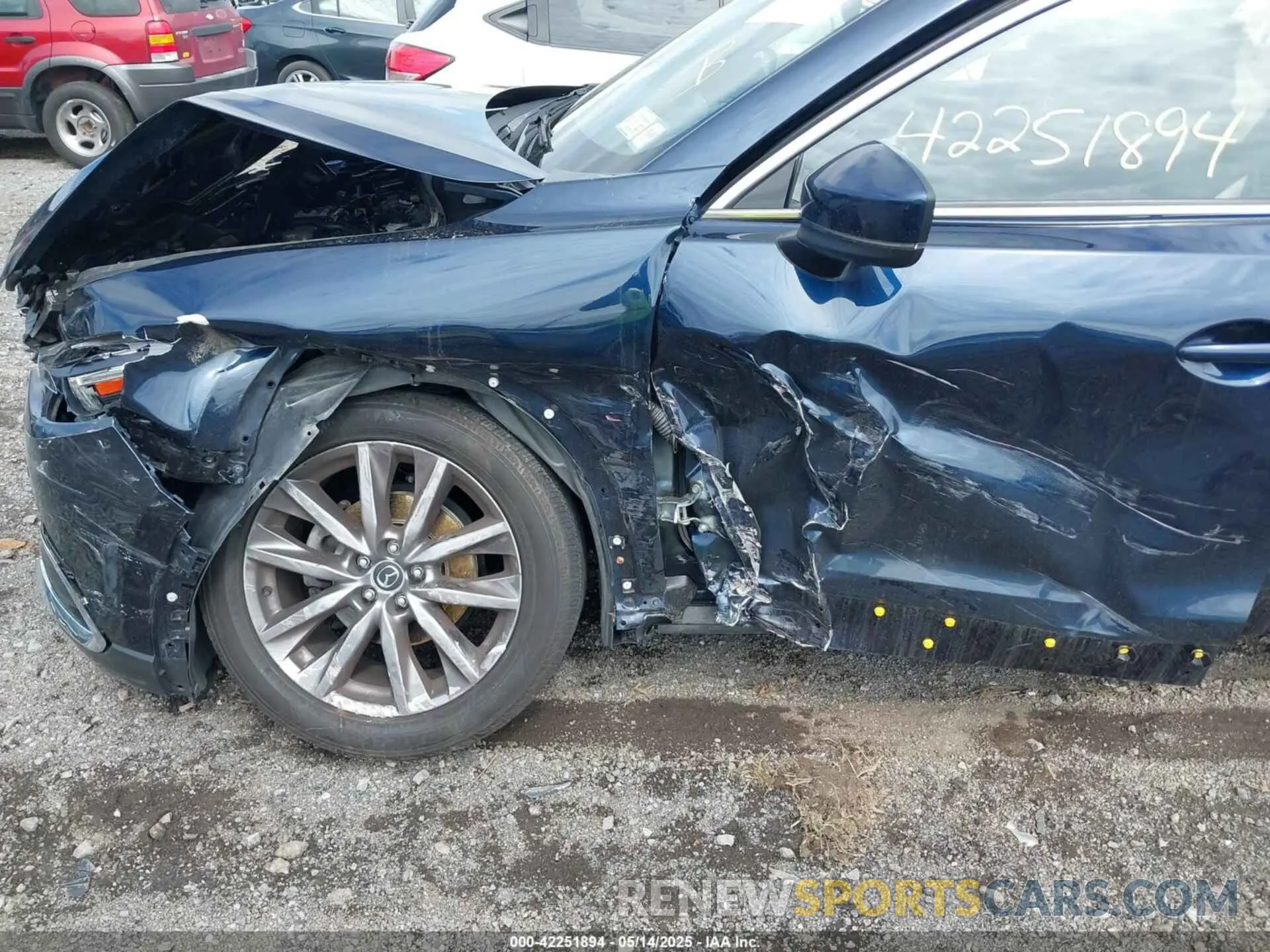 6 fotografías del automóvil dañado JM3TCBDY3M0537975 MAZDA CX-9 2021