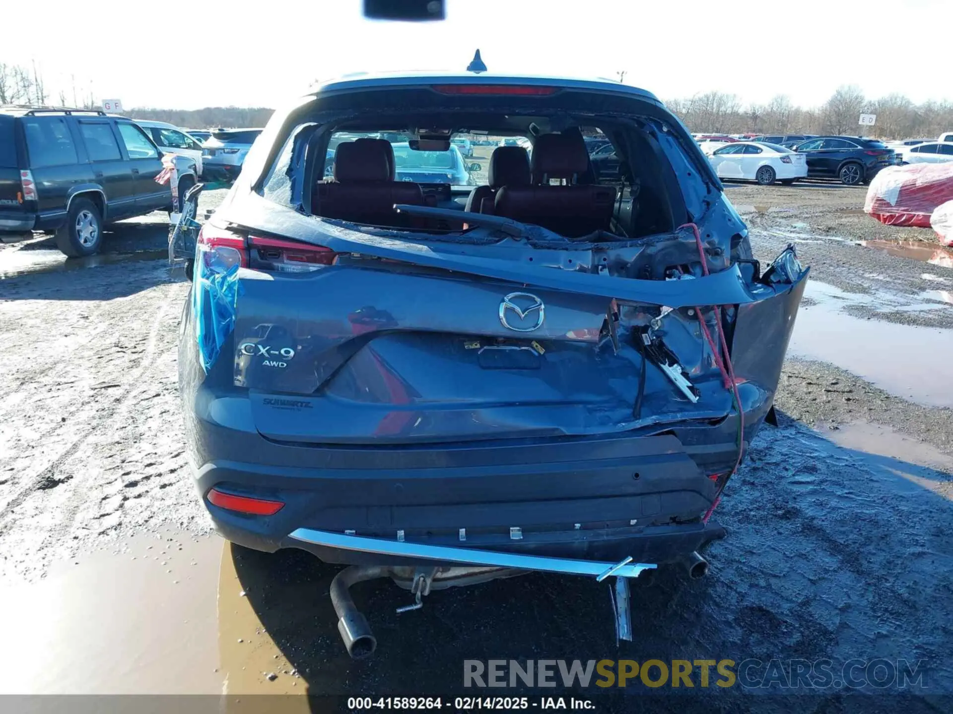16 fotografías del automóvil dañado JM3TCBDY5M0506632 MAZDA CX-9 2021
