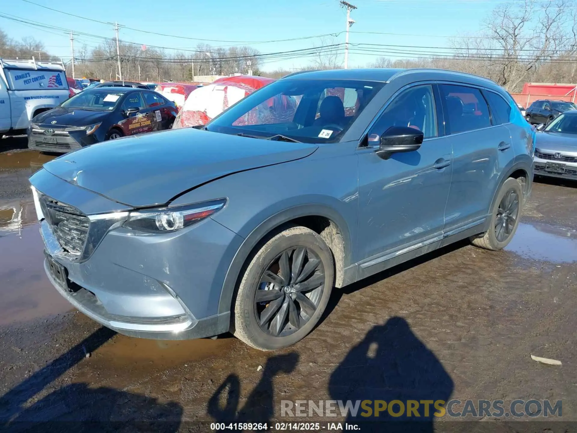 2 fotografías del automóvil dañado JM3TCBDY5M0506632 MAZDA CX-9 2021