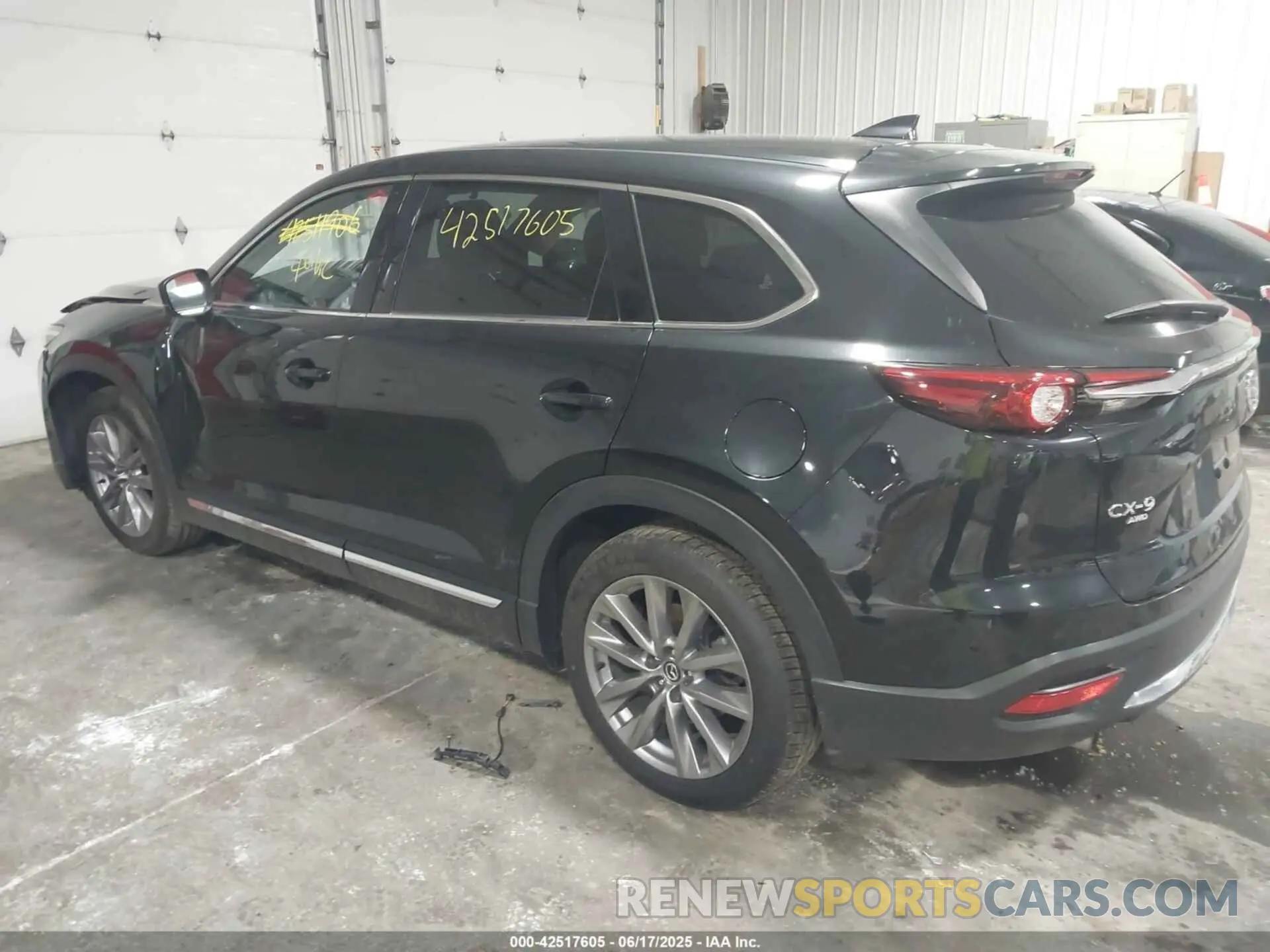 3 fotografías del automóvil dañado JM3TCBDY6M0454122 MAZDA CX-9 2021