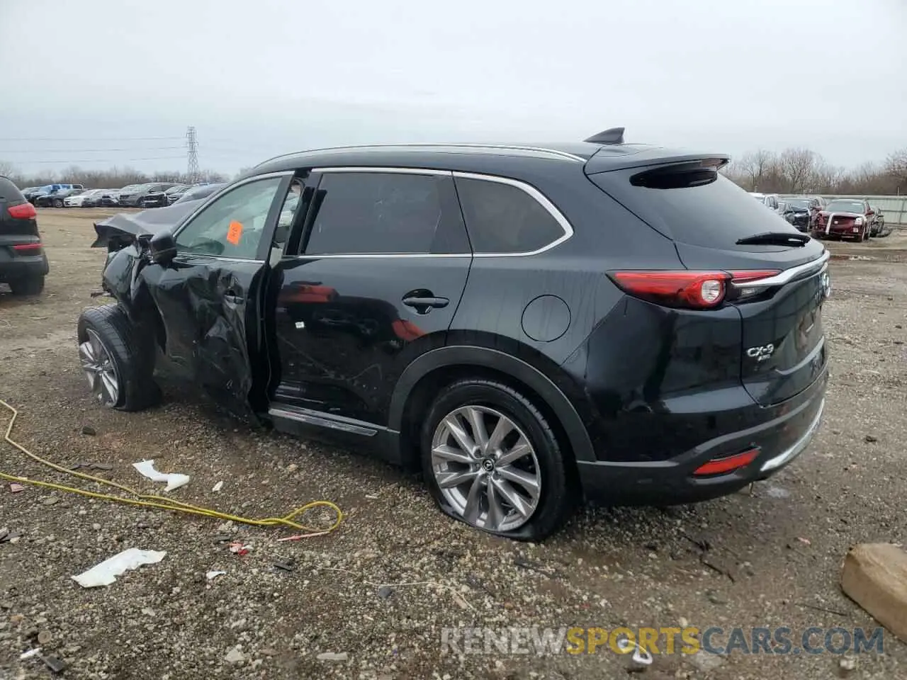 2 fotografías del automóvil dañado JM3TCBDY8M0511842 MAZDA CX-9 2021