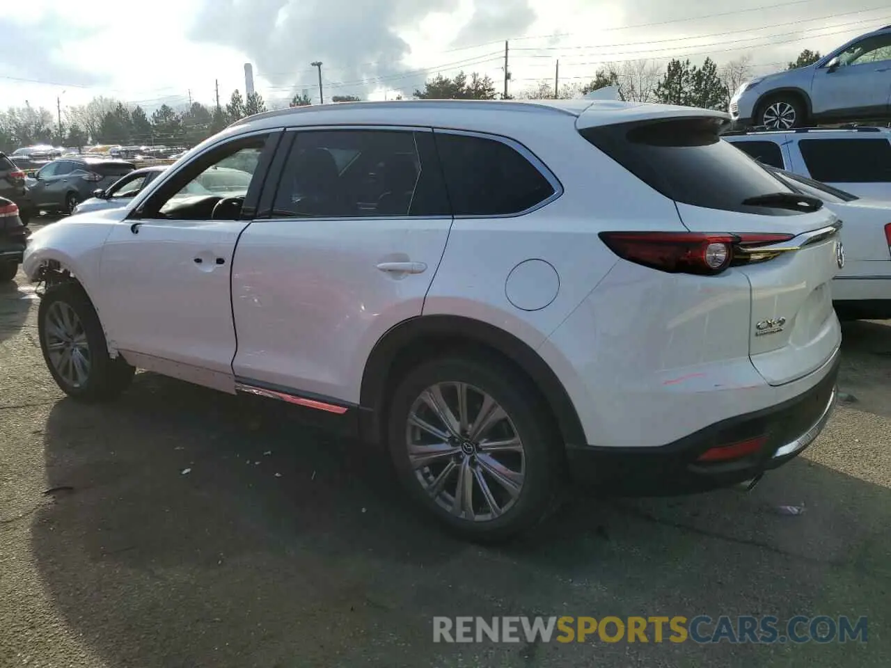 2 fotografías del automóvil dañado JM3TCBEY4M0504837 MAZDA CX-9 2021