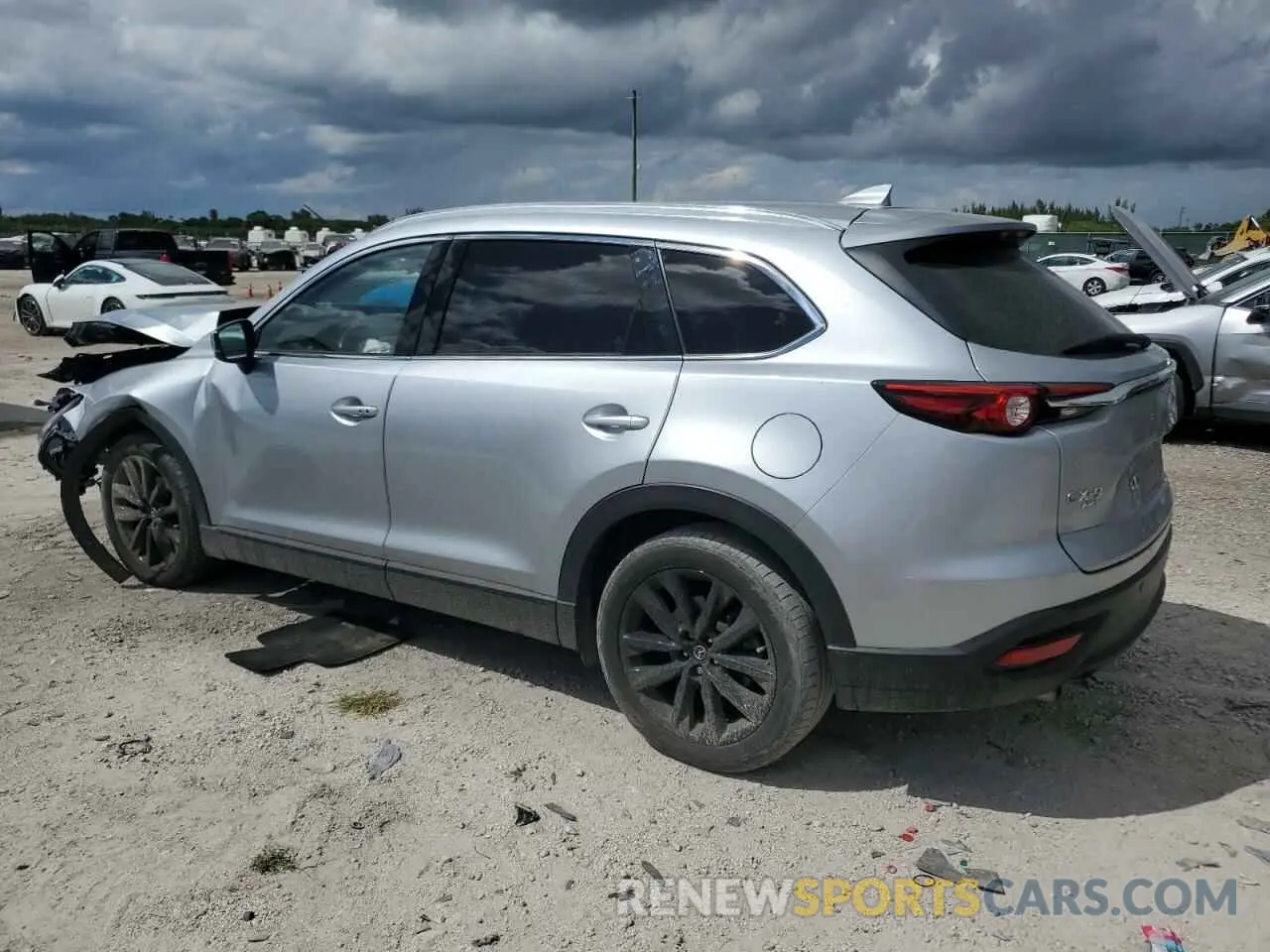 2 fotografías del automóvil dañado JM3TCBAY0N0611407 MAZDA CX-9 2022