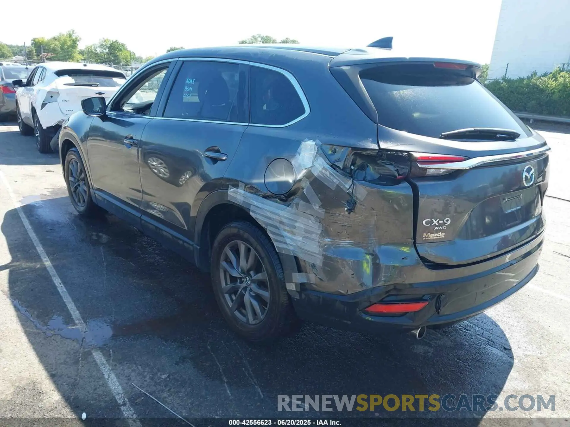 3 fotografías del automóvil dañado JM3TCBBY0N0603774 MAZDA CX-9 2022