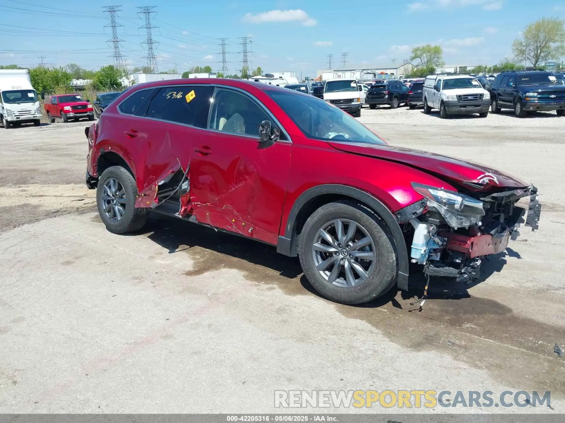 1 fotografías del automóvil dañado JM3TCBCY3N0607087 MAZDA CX-9 2022