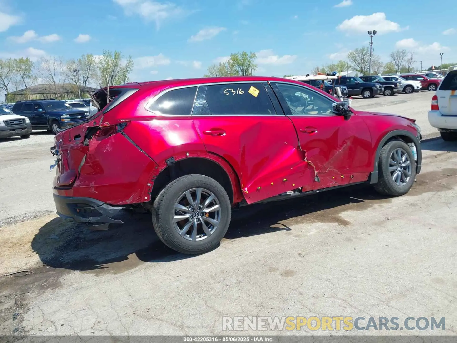 4 fotografías del automóvil dañado JM3TCBCY3N0607087 MAZDA CX-9 2022