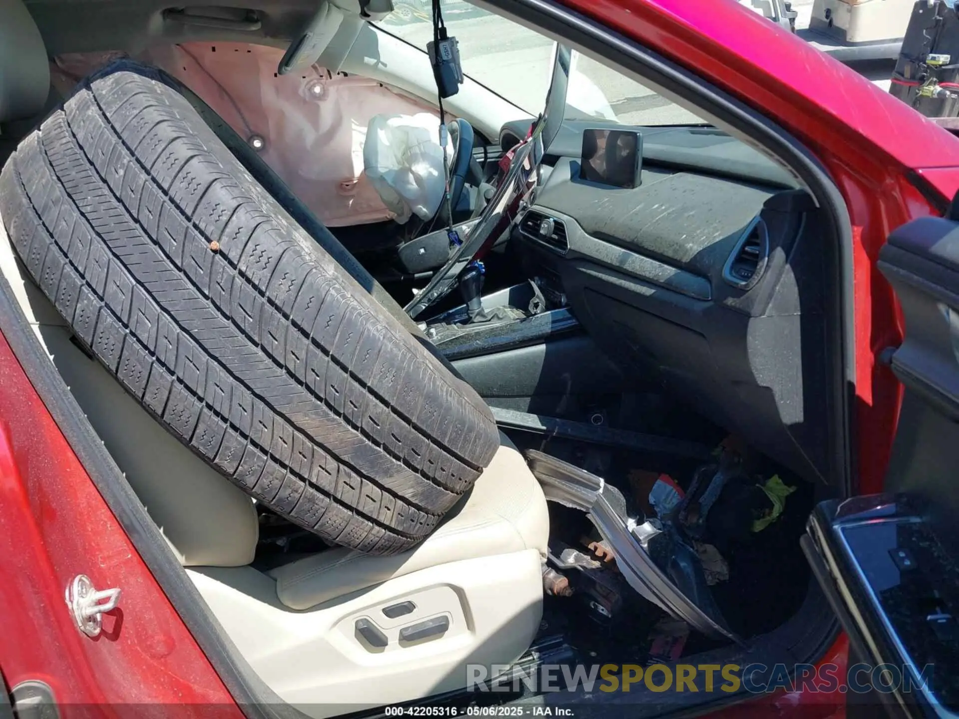 5 fotografías del automóvil dañado JM3TCBCY3N0607087 MAZDA CX-9 2022