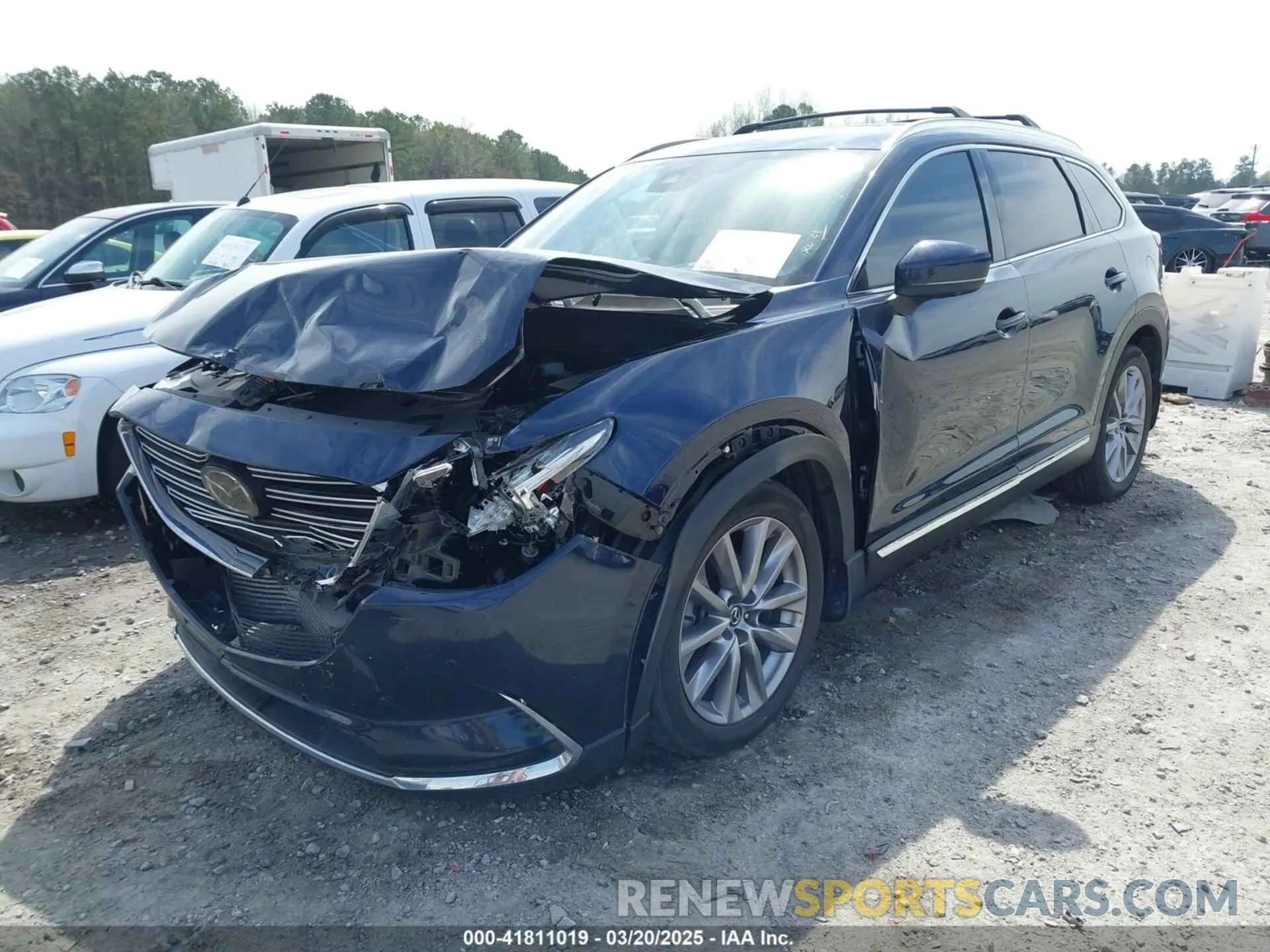 2 fotografías del automóvil dañado JM3TCBDY0N0625223 MAZDA CX-9 2022
