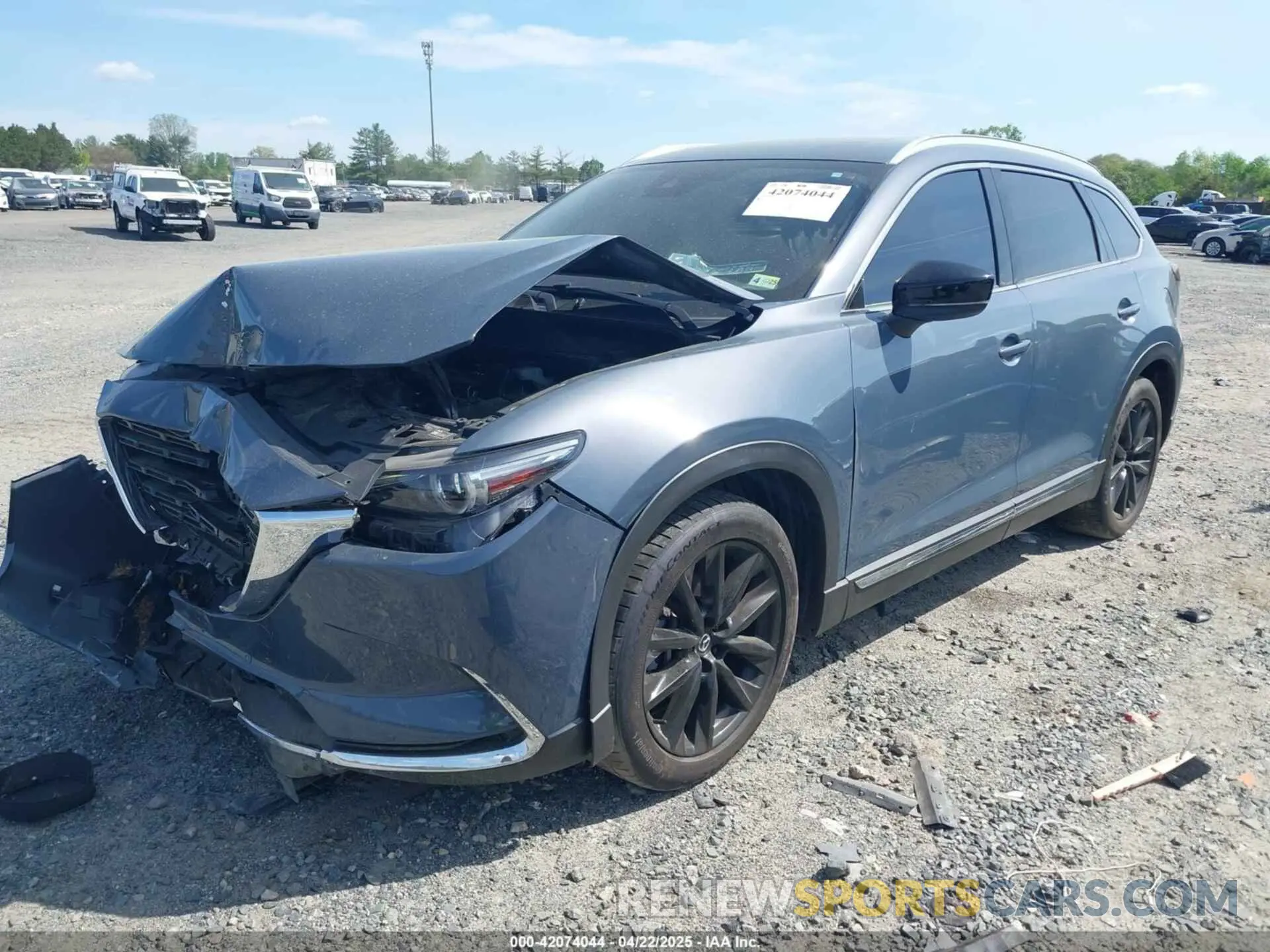 2 fotografías del automóvil dañado JM3TCBDY8N0628886 MAZDA CX-9 2022