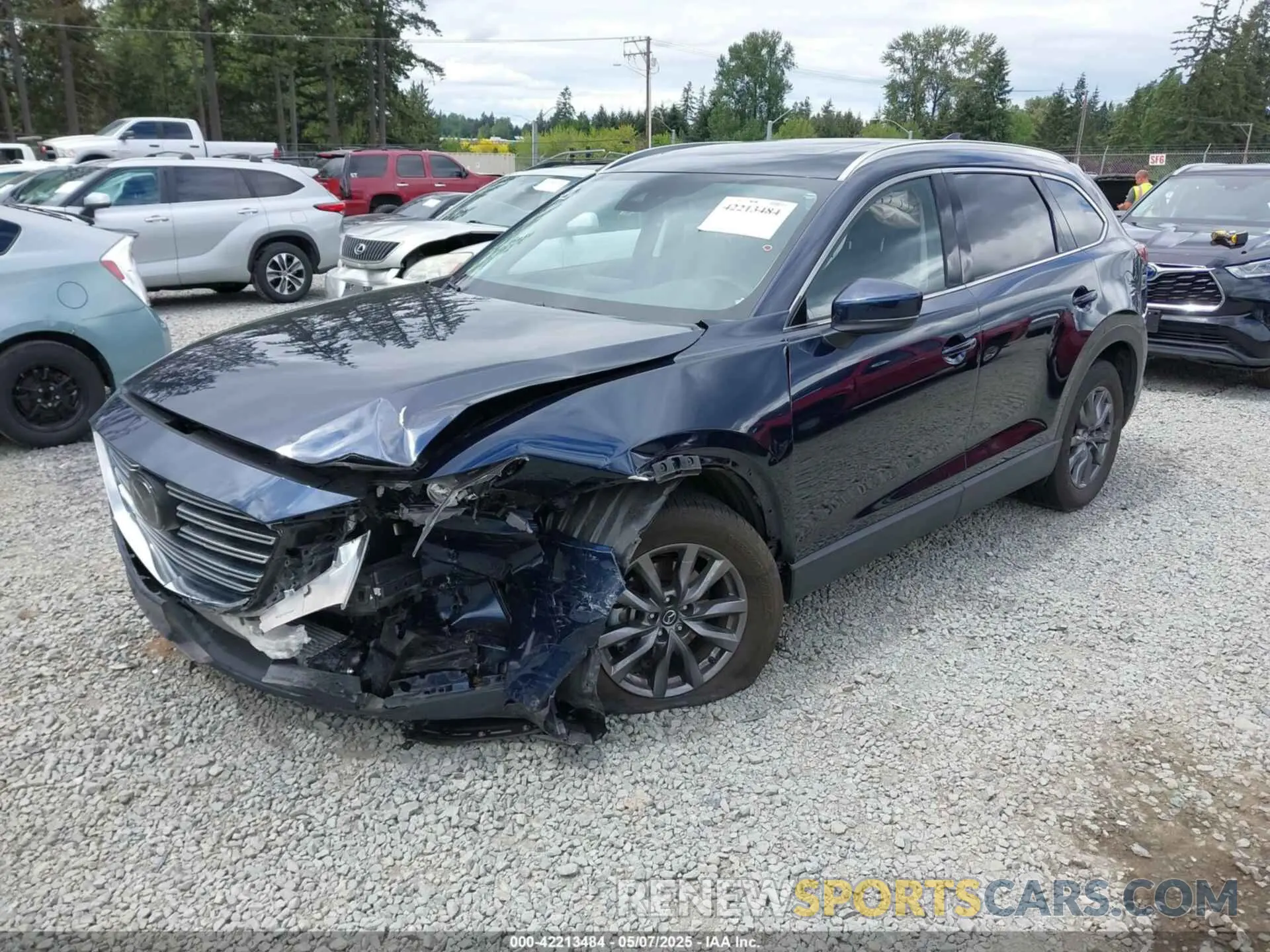 2 fotografías del automóvil dañado JM3TCBCY4P0653904 MAZDA CX-9 2023