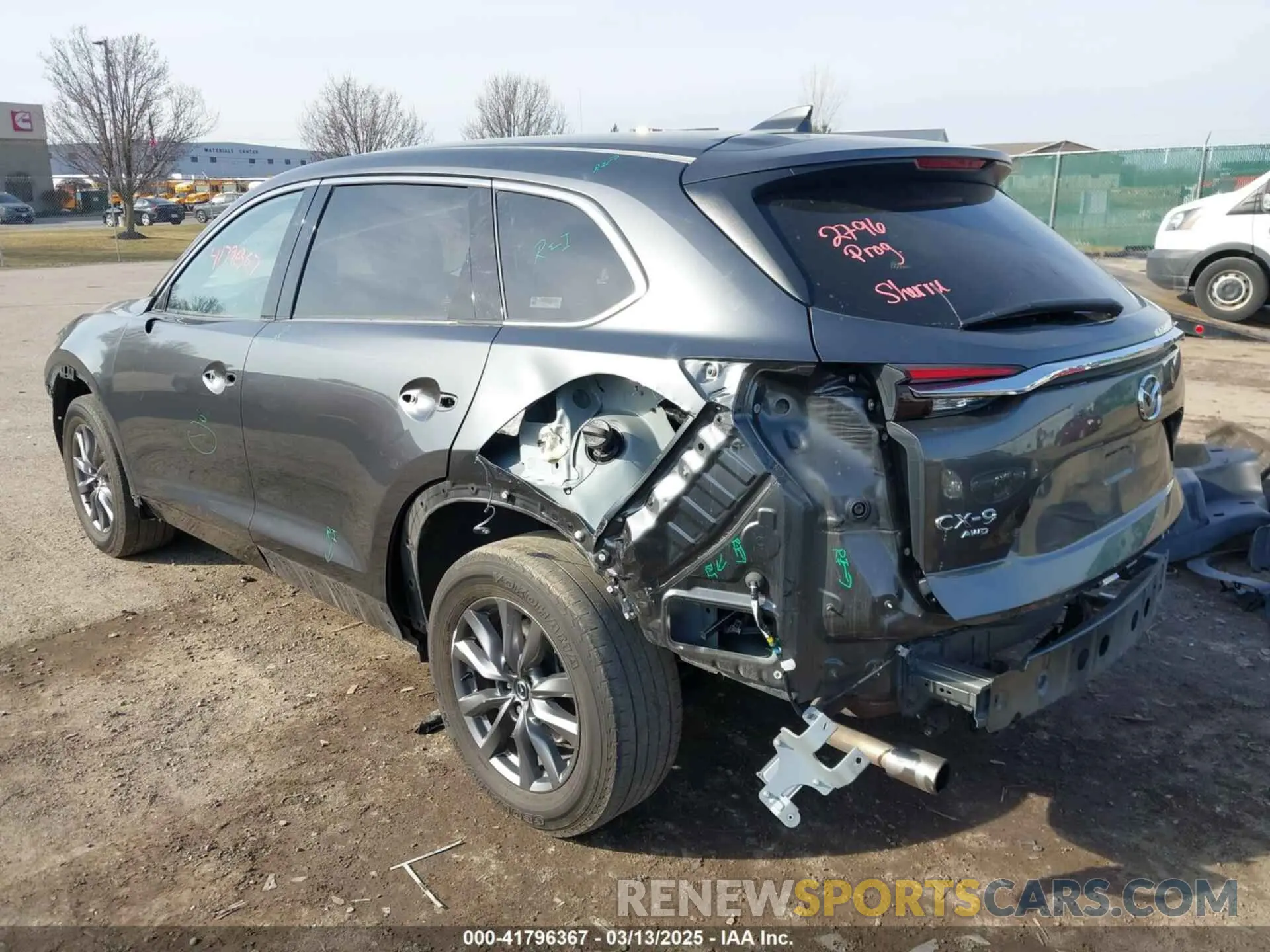 3 fotografías del automóvil dañado JM3TCBCY7P0653136 MAZDA CX-9 2023