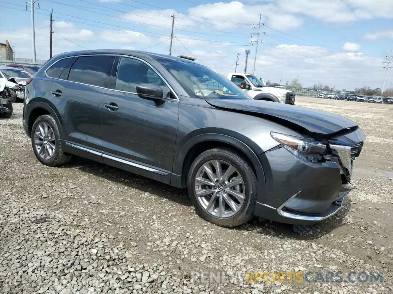 4 fotografías del automóvil dañado JM3TCBDY1P0641594 MAZDA CX-9 2023