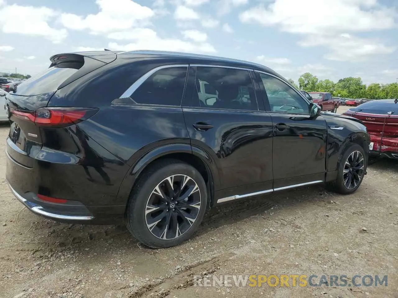 3 fotografías del automóvil dañado JM3KK1HC4R1125797 MAZDA CX-90 2024
