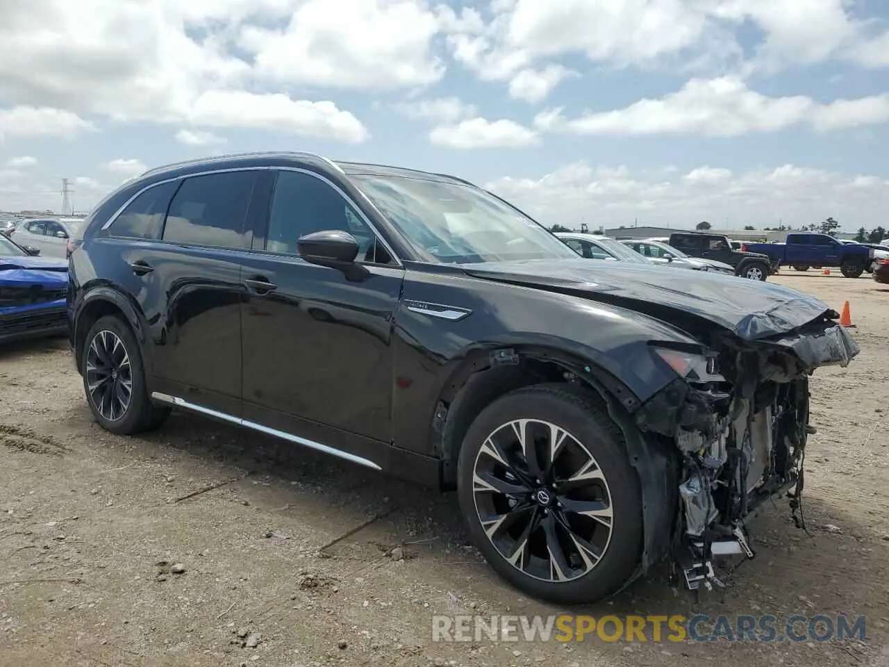 4 fotografías del automóvil dañado JM3KK1HC4R1125797 MAZDA CX-90 2024