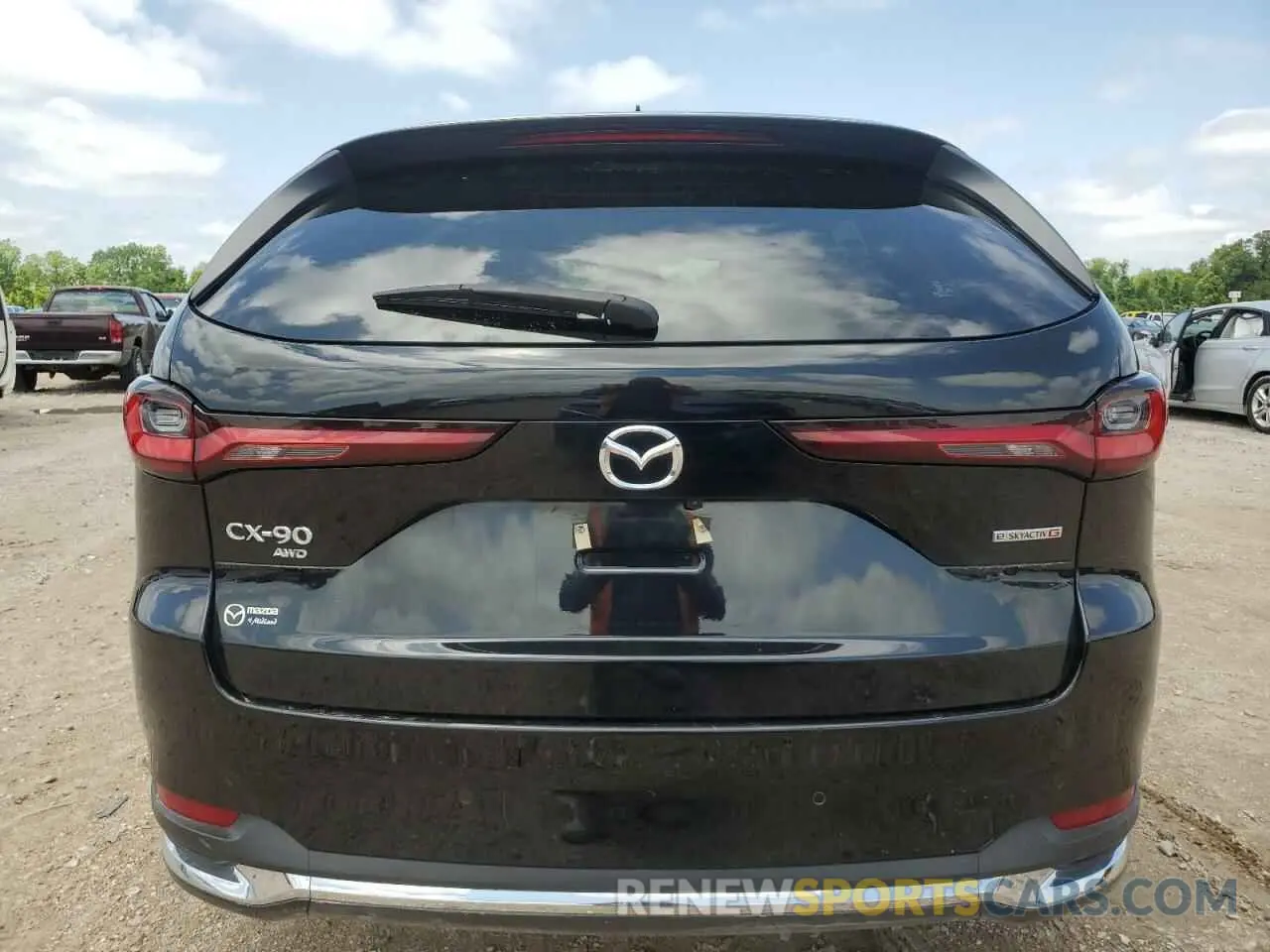 6 fotografías del automóvil dañado JM3KK1HC4R1125797 MAZDA CX-90 2024
